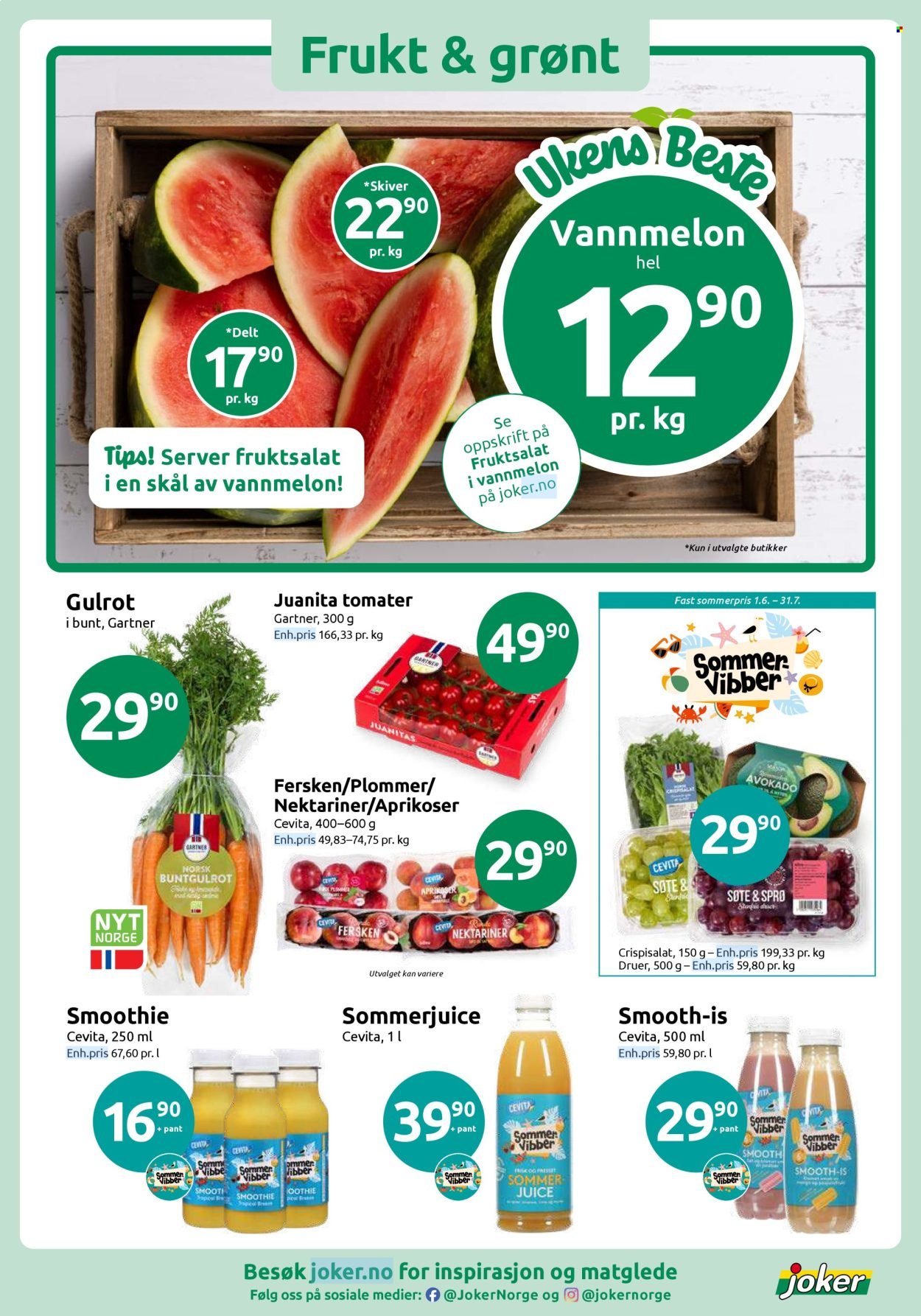 JOKER kundeavis - Fra mandag 29. juni 2026