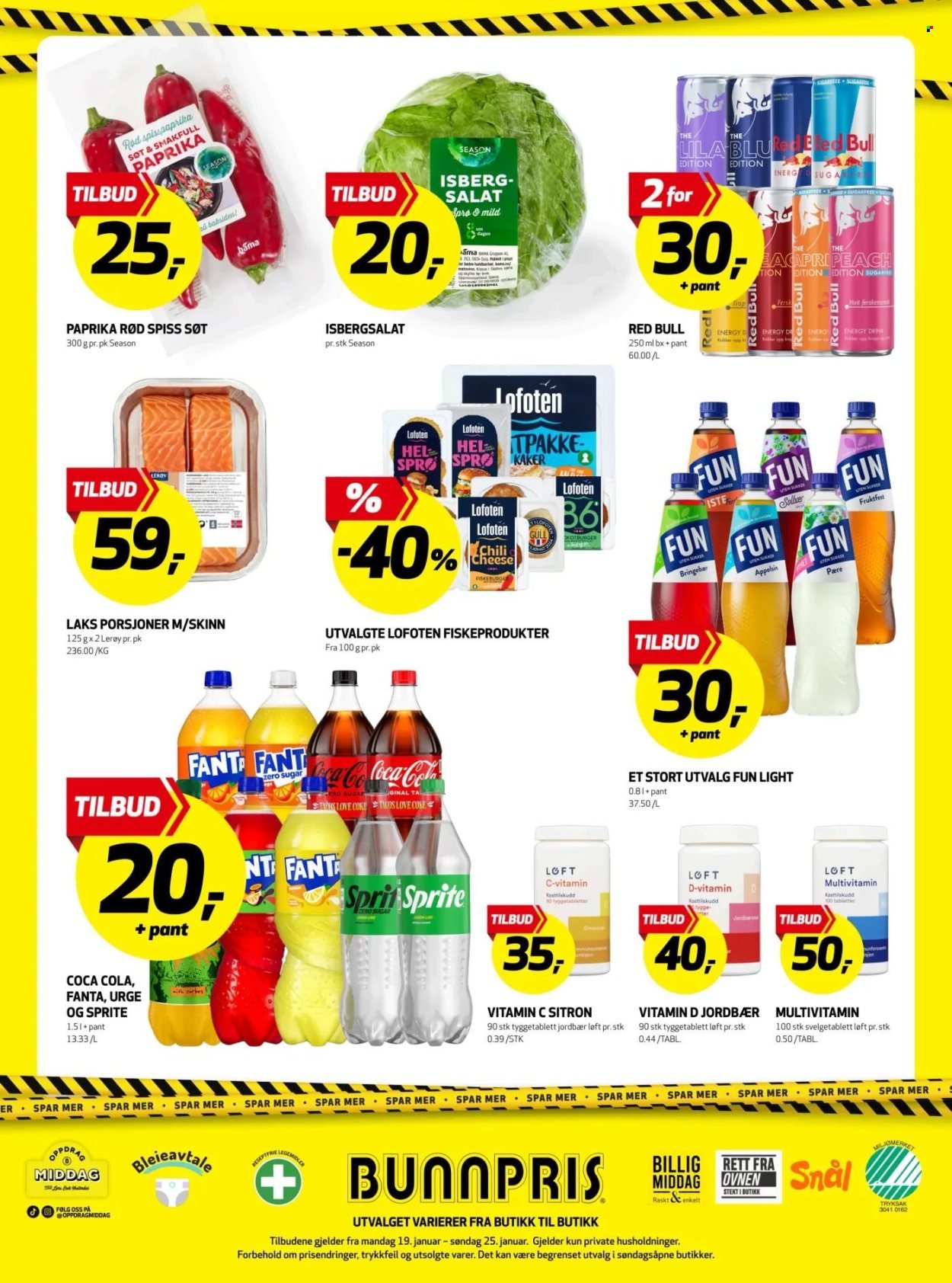 BUNNPRIS kundeavis - Uke 4 (2026-01-19 - 2026-01-25)
