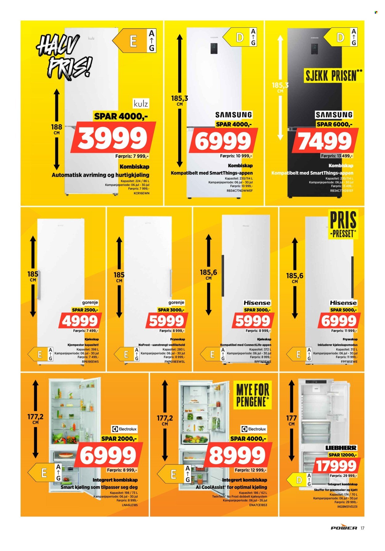 POWER kundeavis - Fra mandag 13. juli 2026