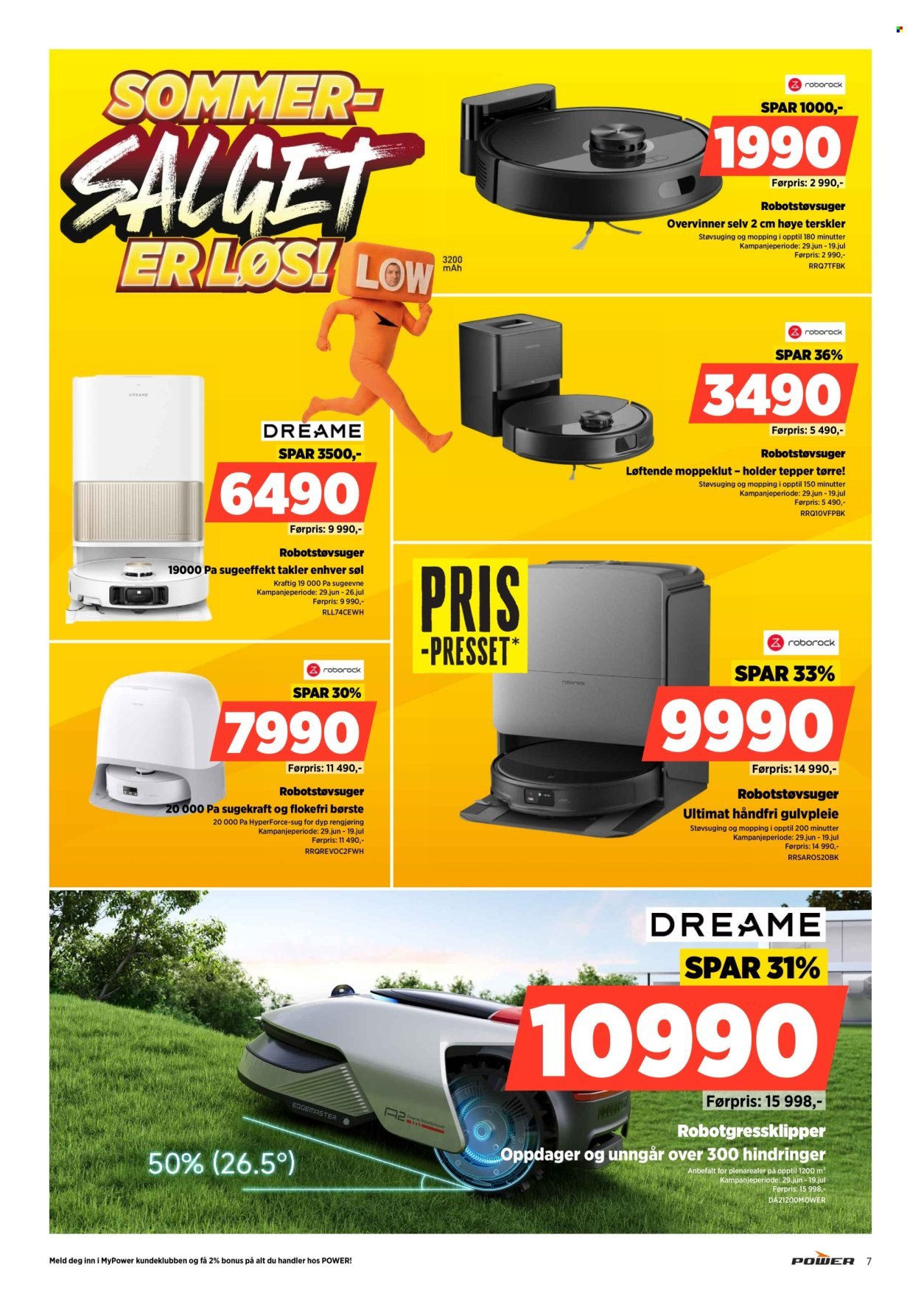 POWER kundeavis - Fra mandag 13. juli 2026