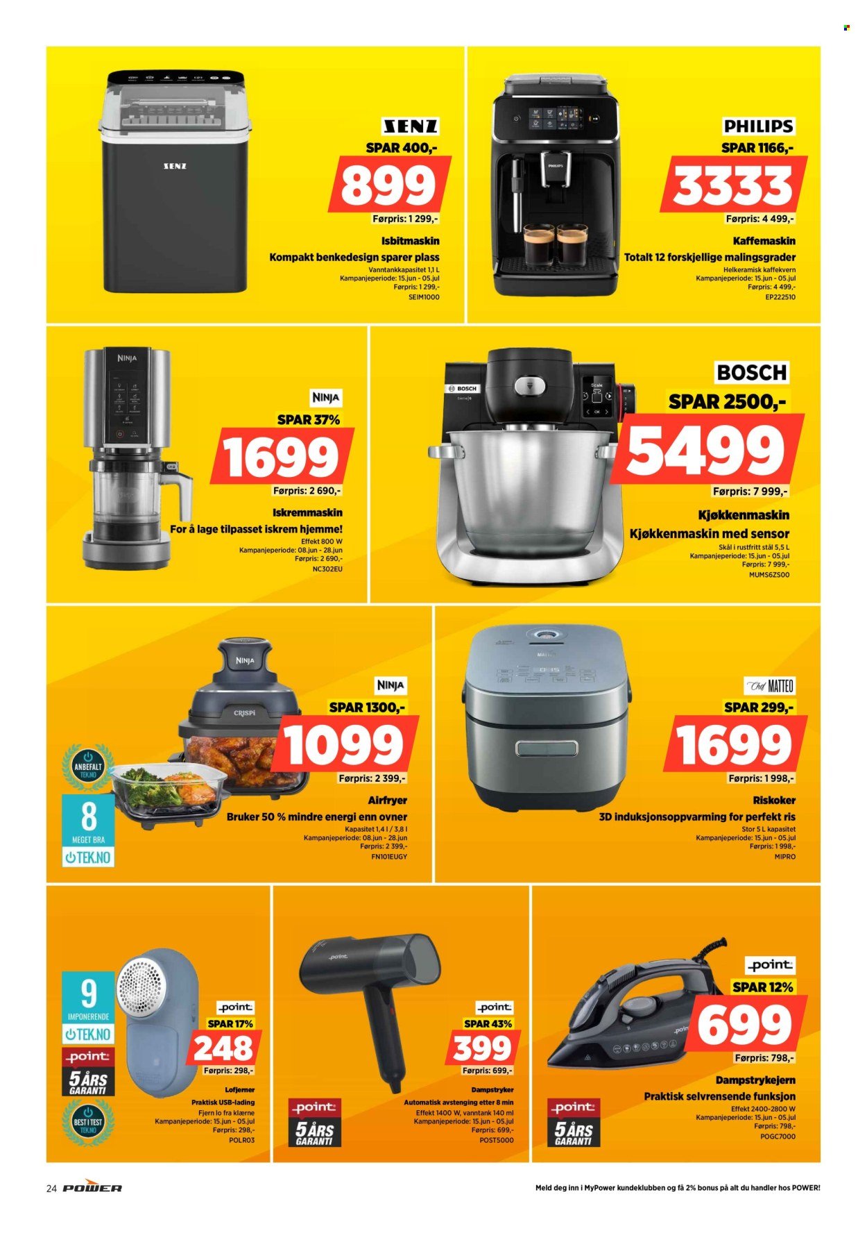 POWER kundeavis - Fra mandag 22. juni 2026