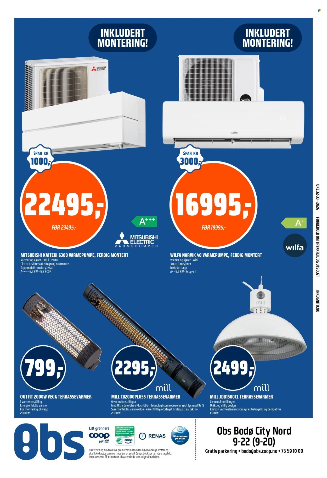 COOP OBS kundeavis - Fra søndag 2. august 2026