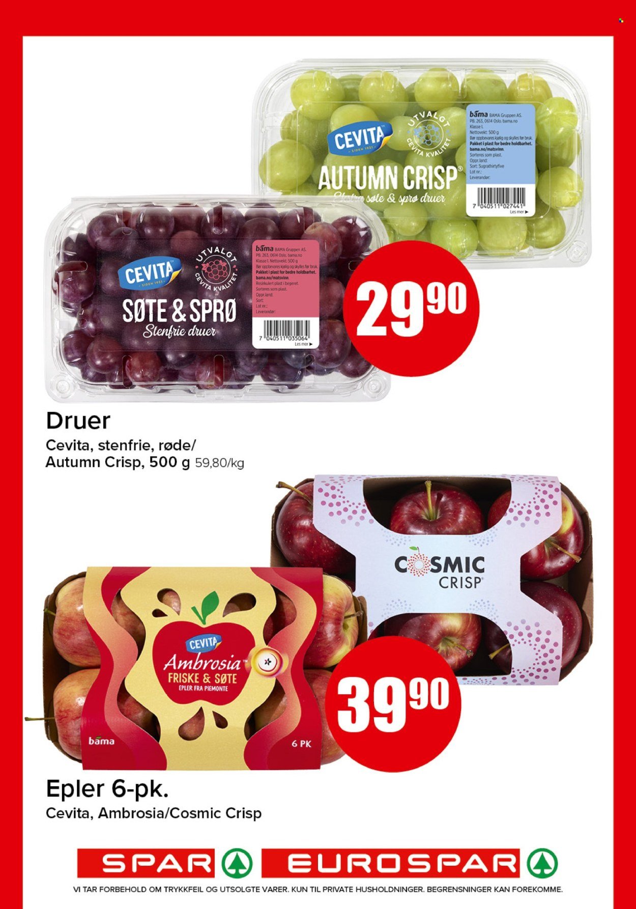 SPAR kundeavis - SPAR, EUROSPAR (2026-04-13 - 2026-04-19)