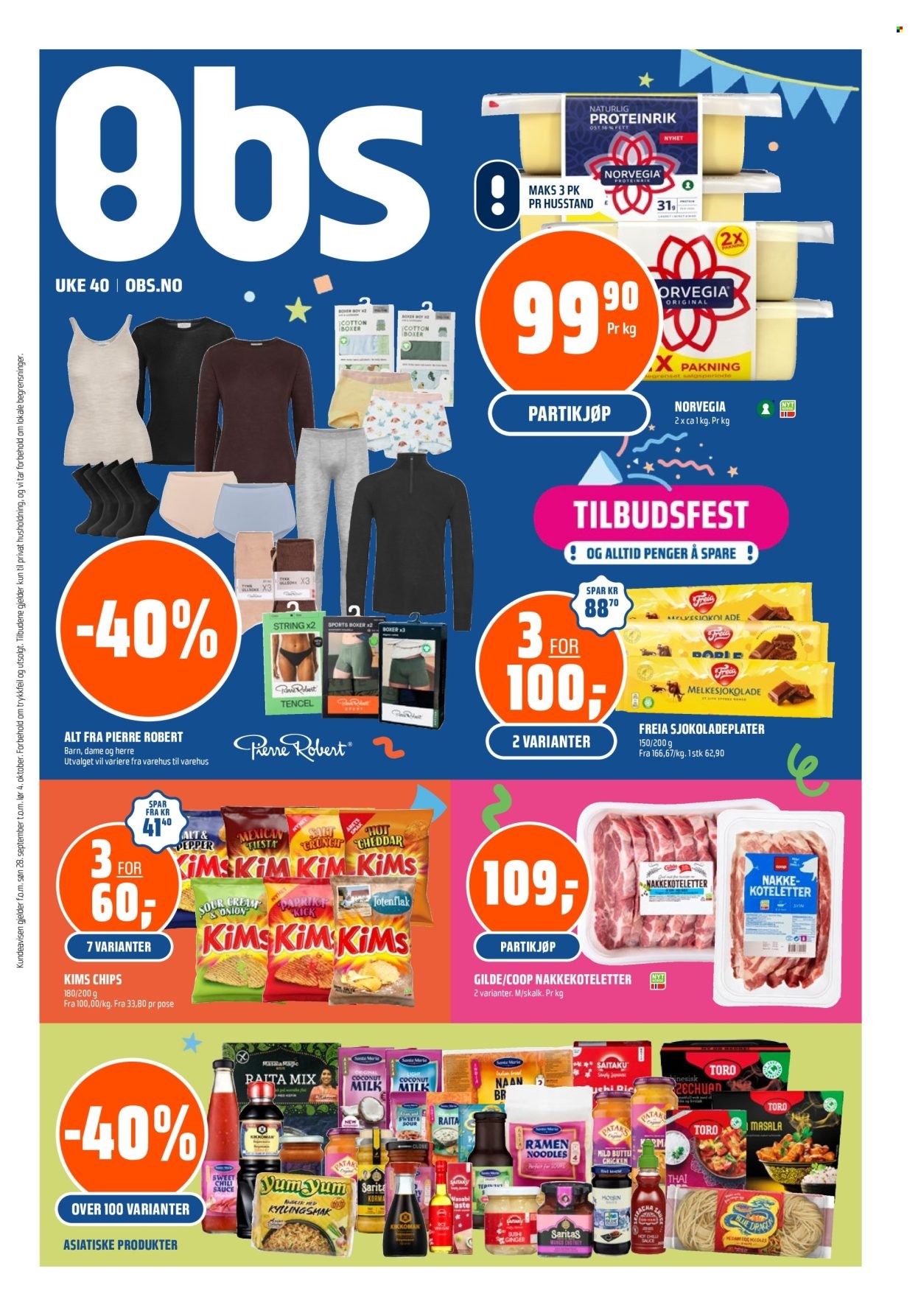 COOP OBS kundeavis - Fra søndag 28. september 2025 (2025-09-28 - 2025-10-04)