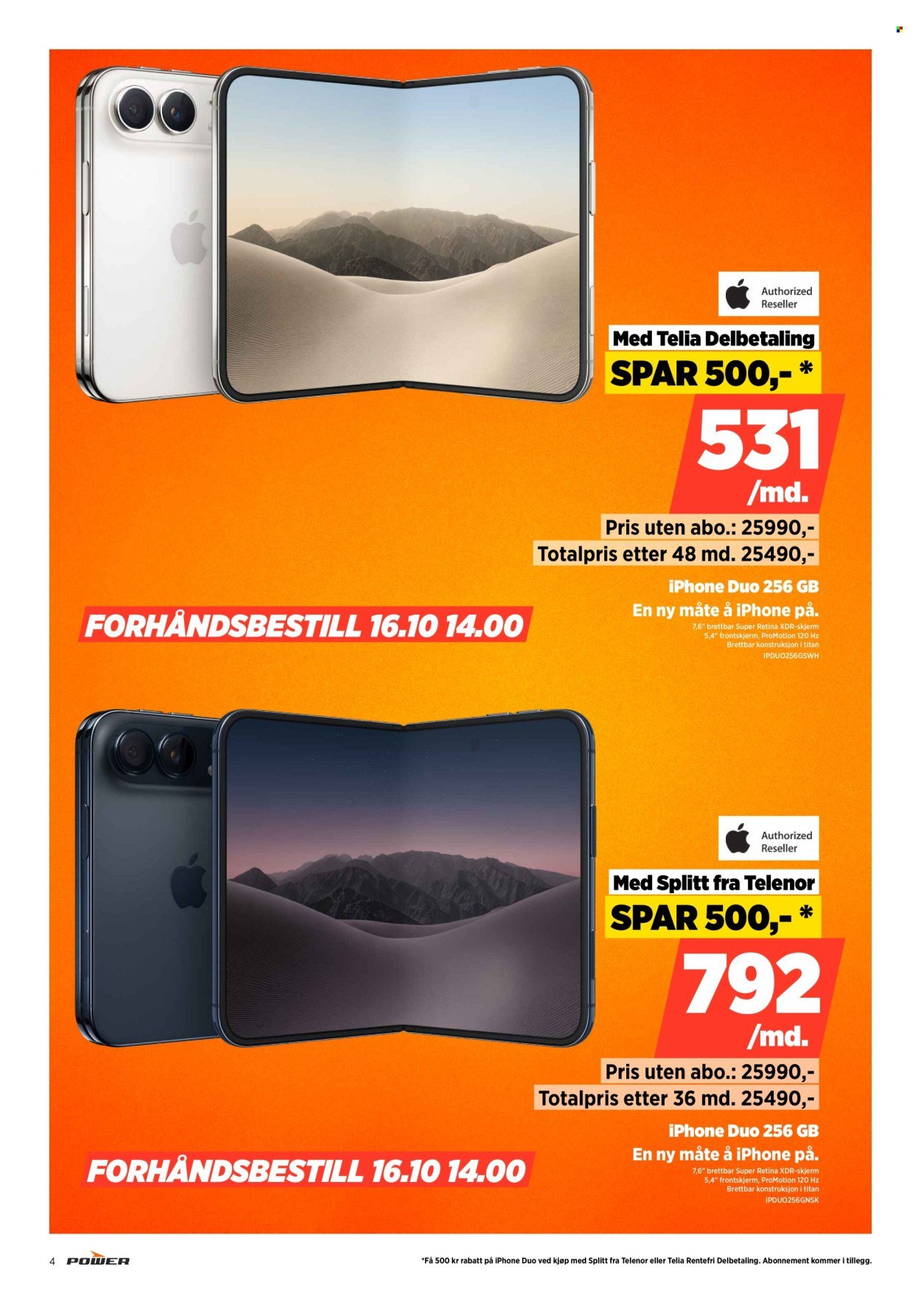 POWER kundeavis - Fra mandag 14. september 2026