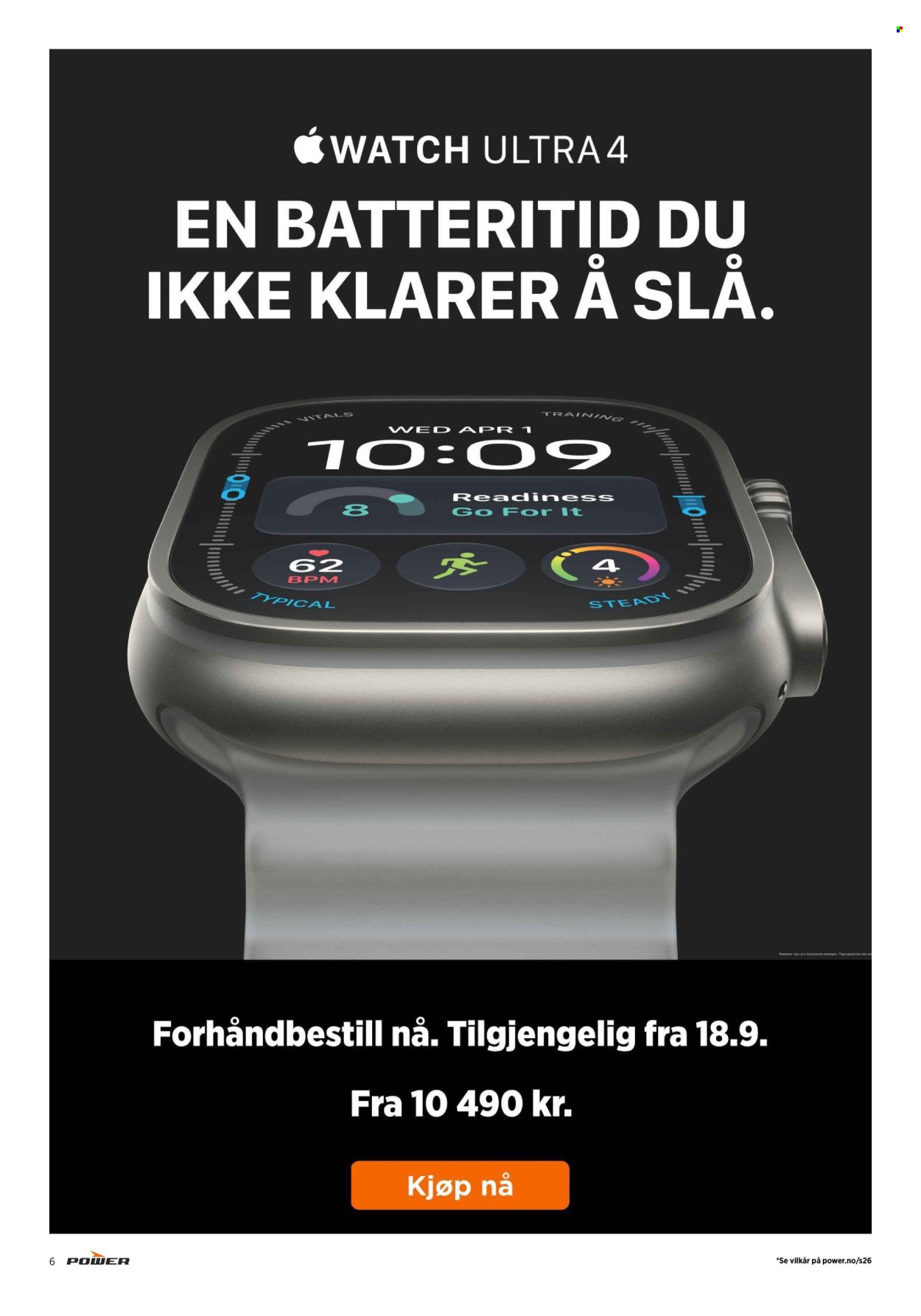 POWER kundeavis - Fra mandag 14. september 2026