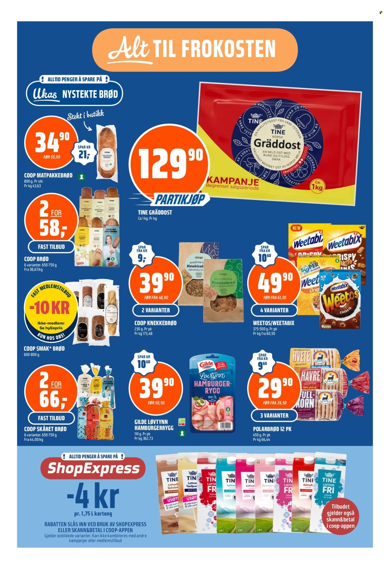 COOP OBS kundeavis - Fra søndag 26. juli 2026