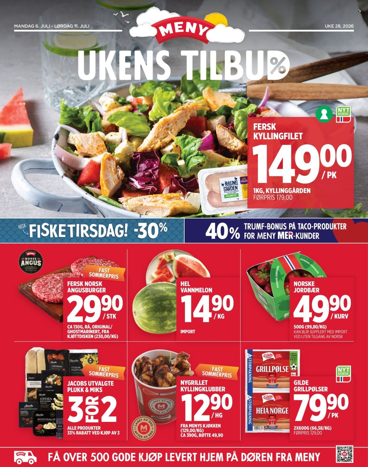 MENY kundeavis - Fra mandag 6. juli 2026