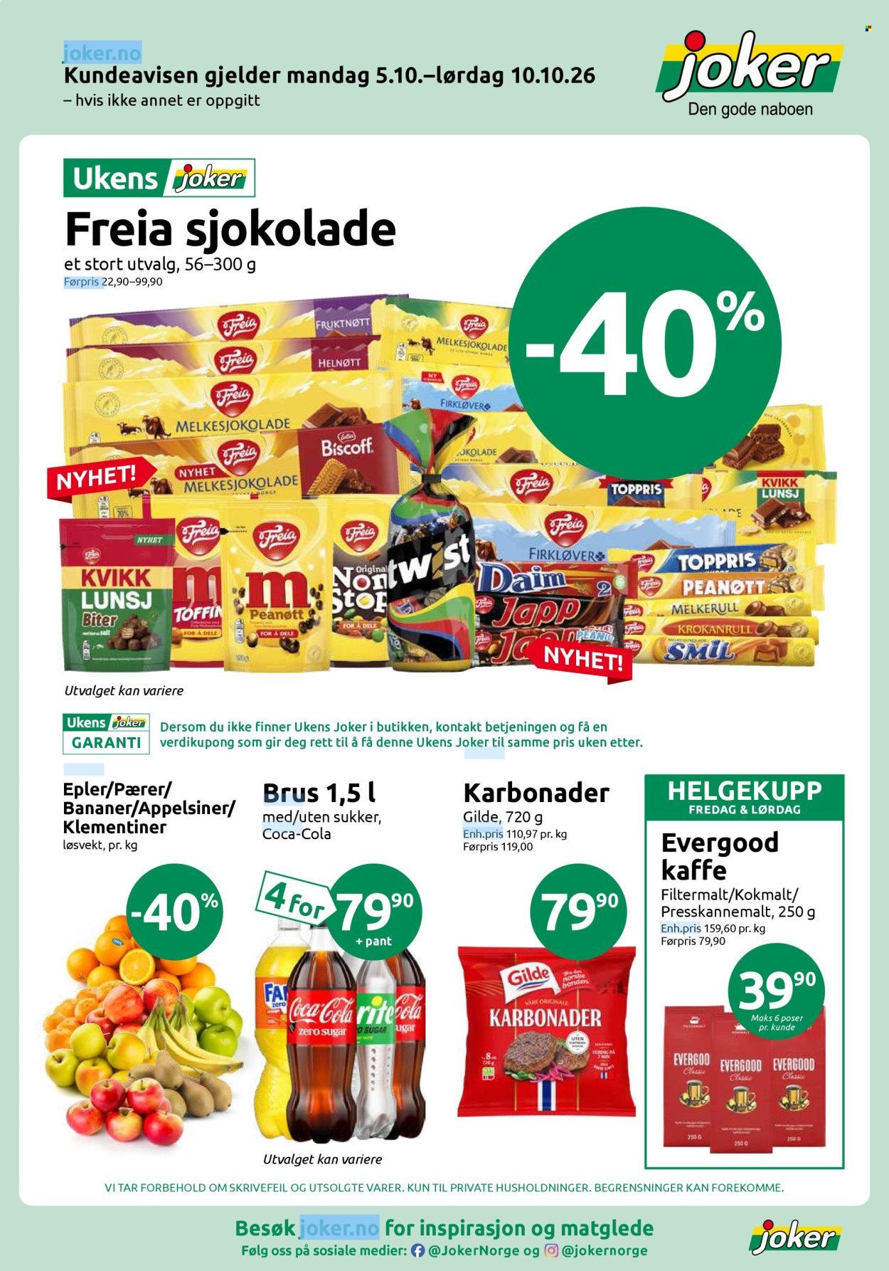 JOKER kundeavis - Fra mandag 5. oktober 2026