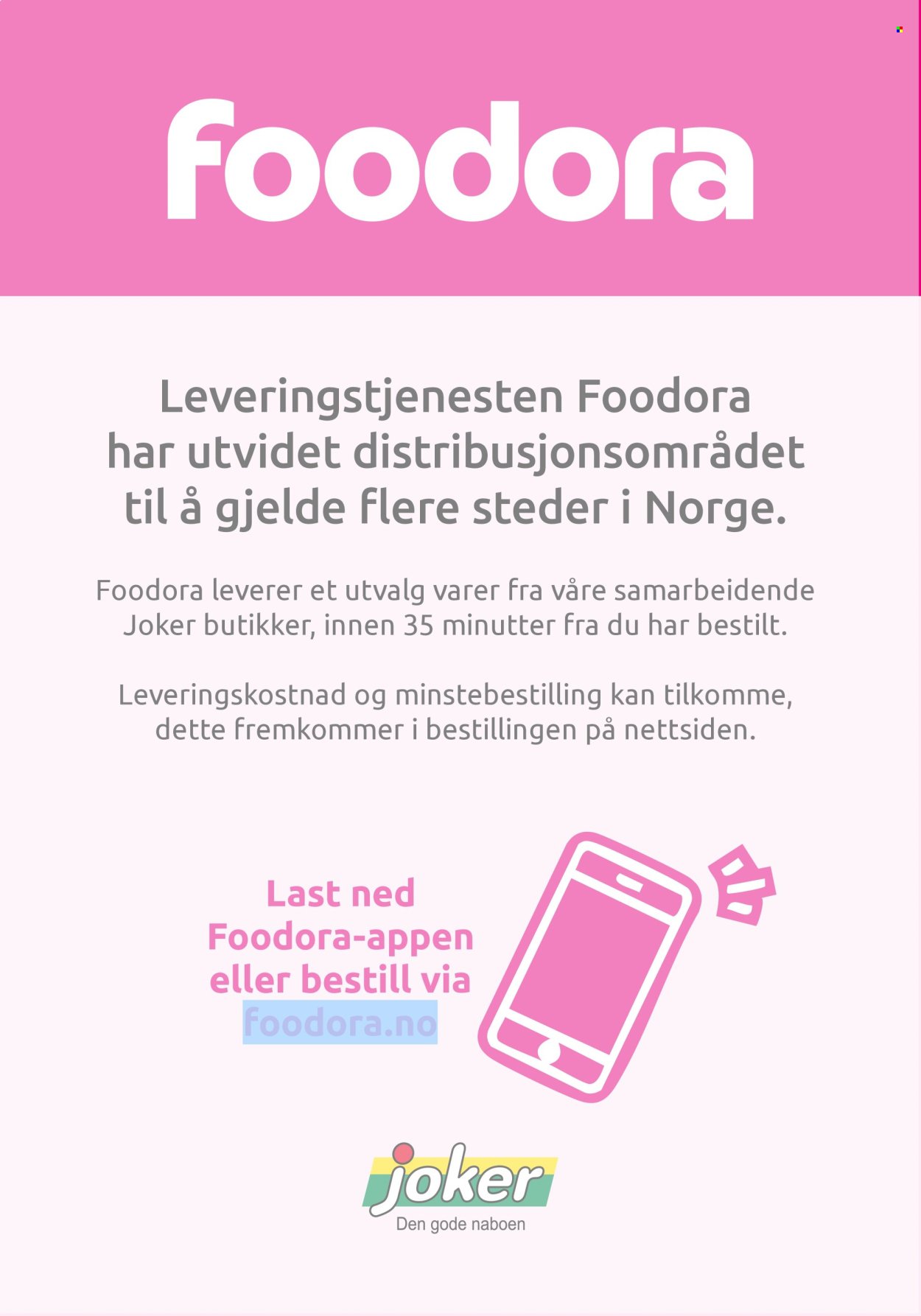 JOKER kundeavis - Fra mandag 5. oktober 2026