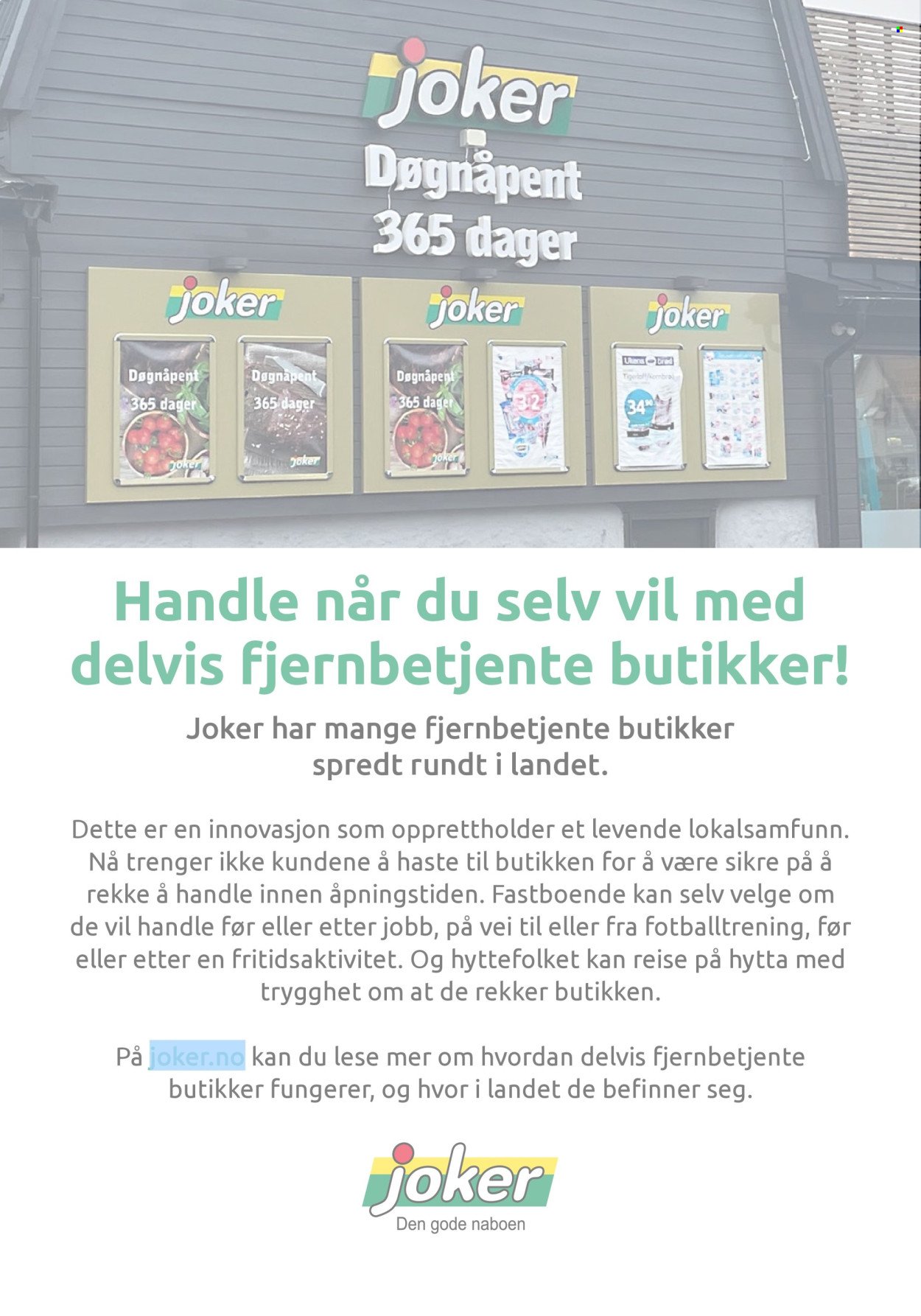 JOKER kundeavis - Fra mandag 5. oktober 2026