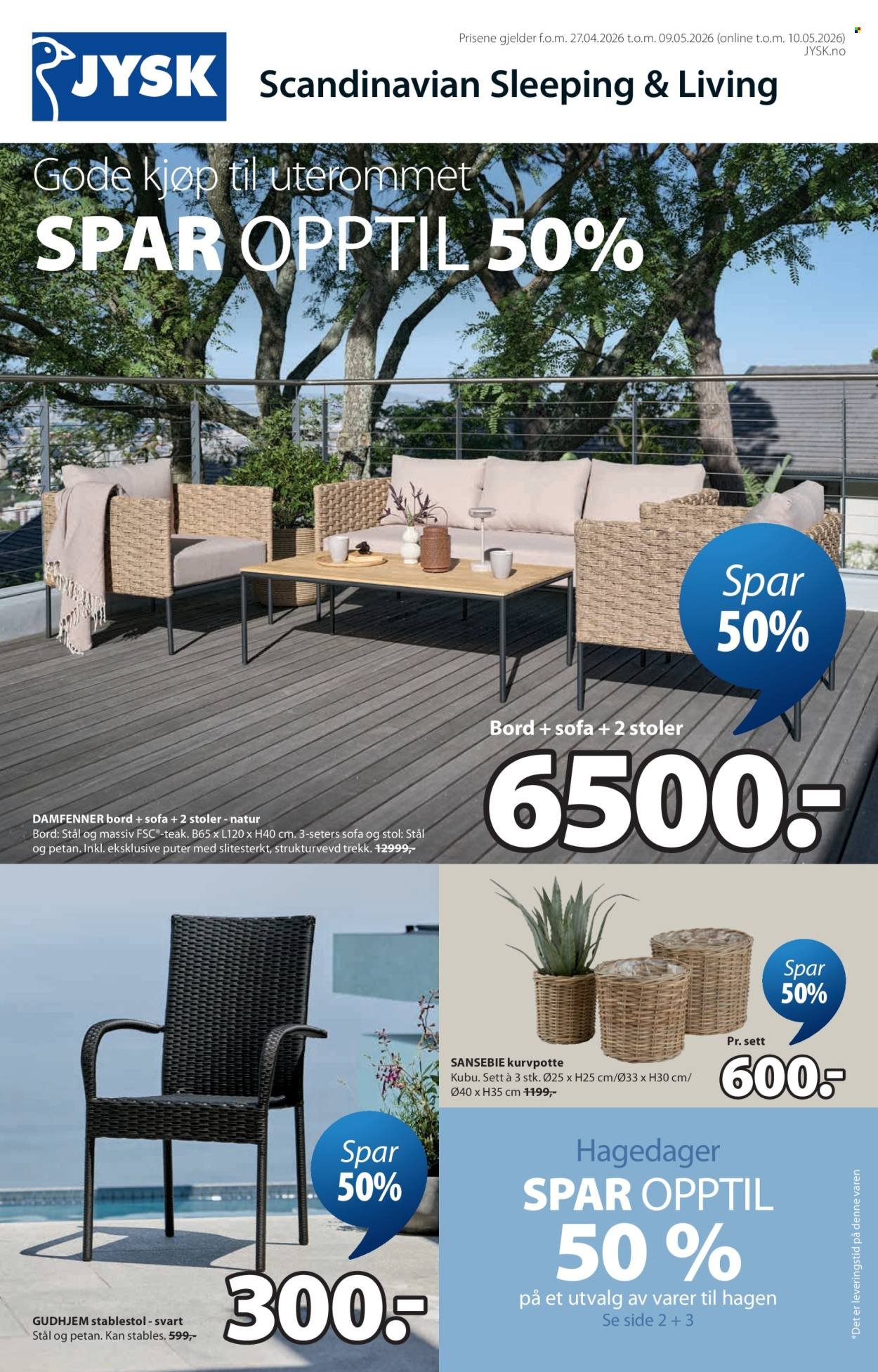JYSK kundeavis - Fra mandag 27. april 2026 (2026-04-27 - 2026-05-09)