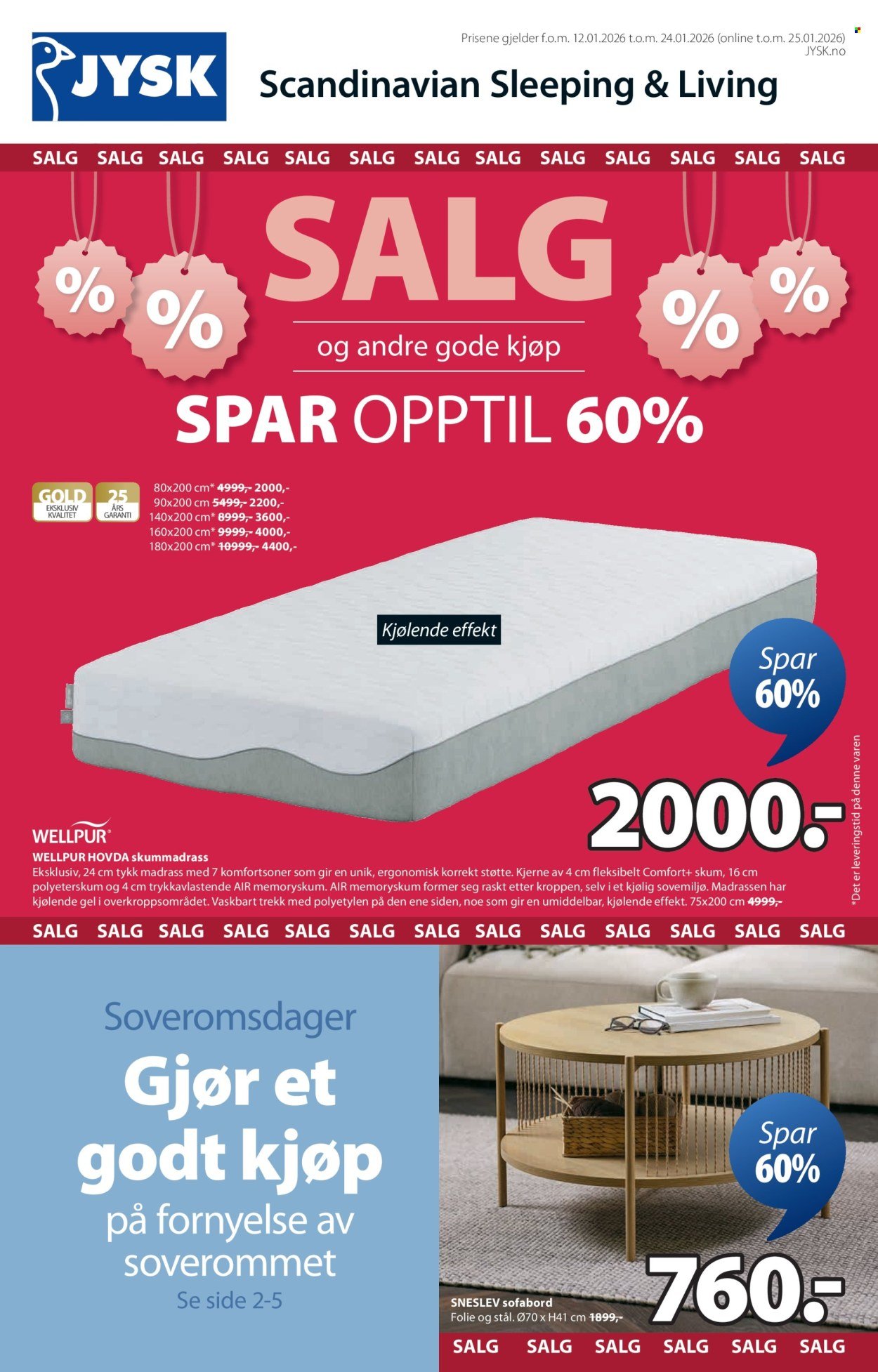 JYSK kundeavis - Fra mandag 12. januar 2026 (2026-01-12 - 2026-01-24)