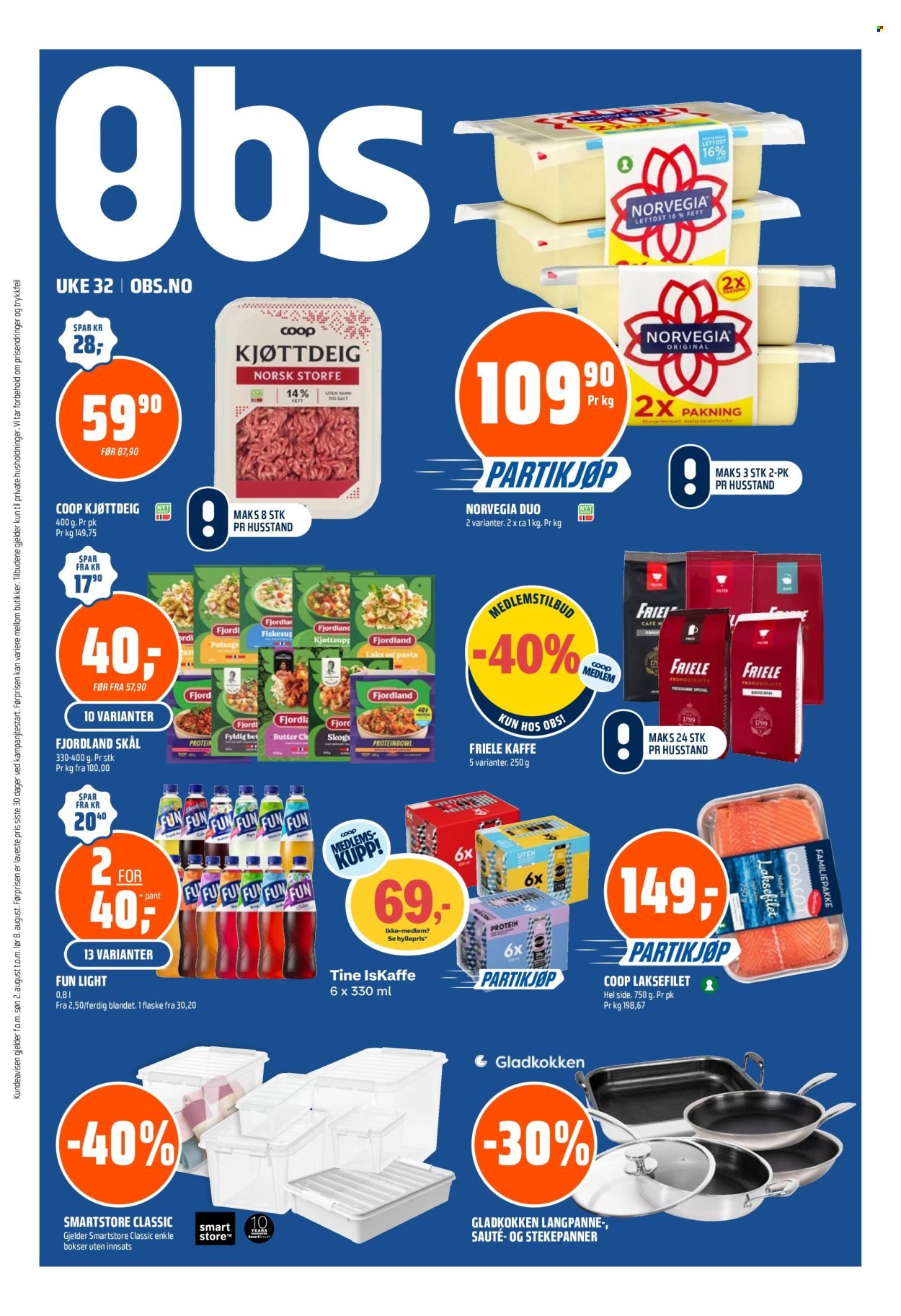 COOP OBS kundeavis - Fra søndag 2. august 2026