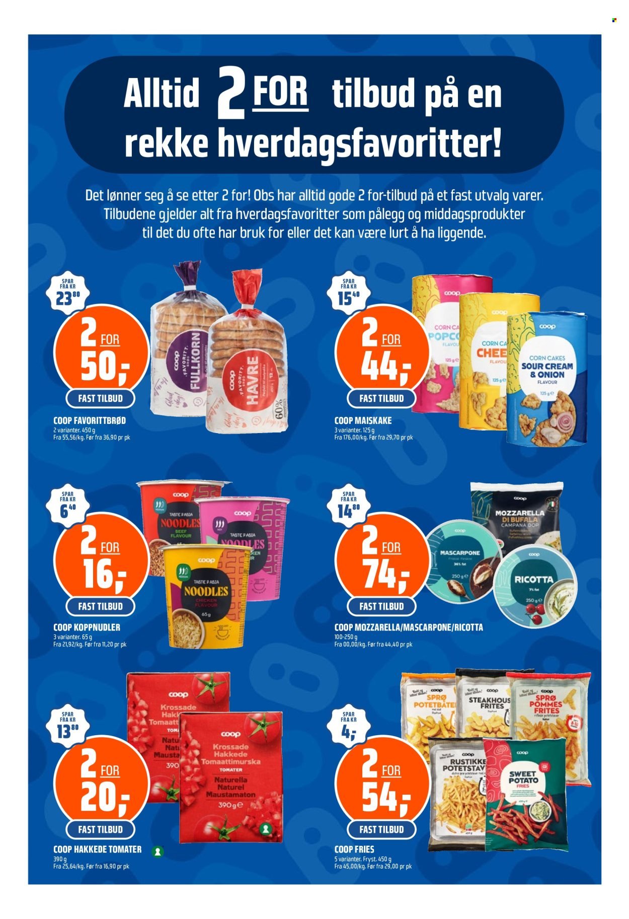 COOP OBS kundeavis - Fra søndag 2. august 2026