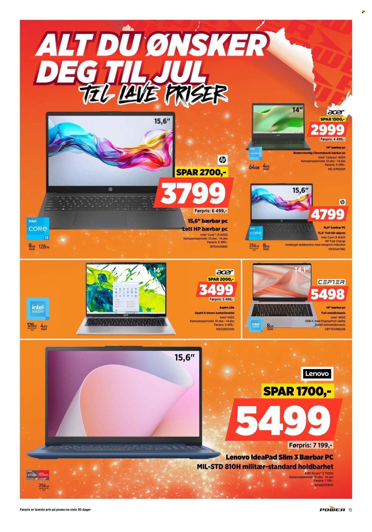 POWER kundeavis - Fra mandag 8. desember 2025 (2025-12-08 - 2025-12-14)