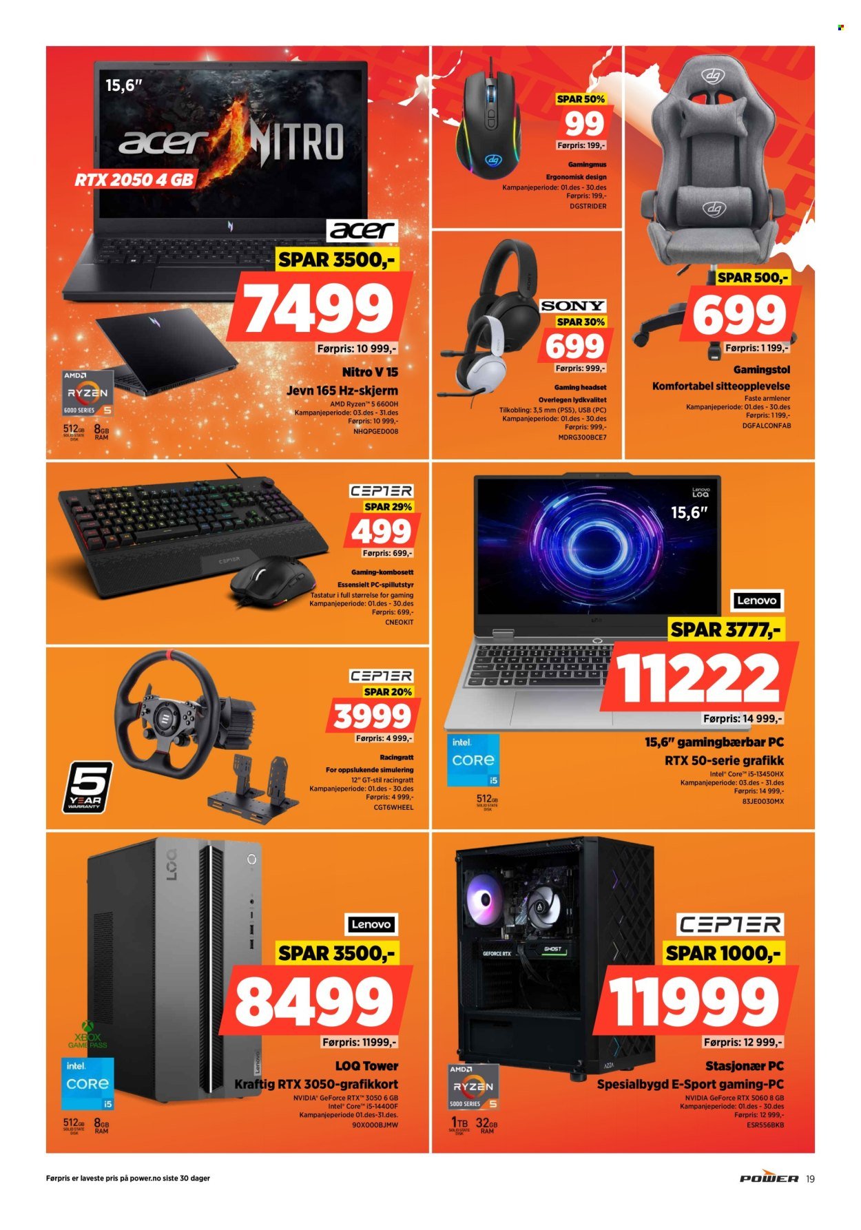 POWER kundeavis - Fra mandag 8. desember 2025 (2025-12-08 - 2025-12-14)