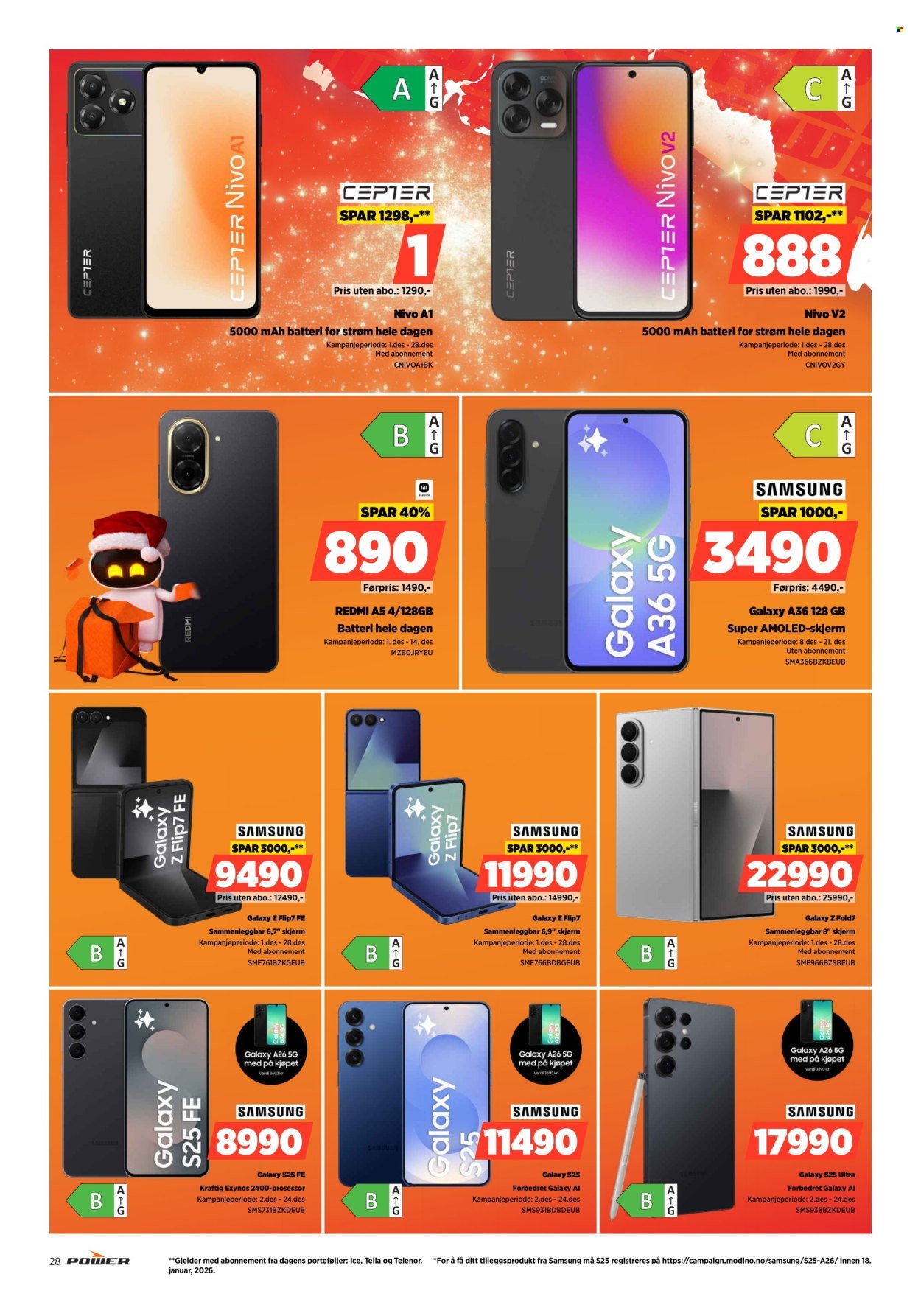 POWER kundeavis - Fra mandag 8. desember 2025 (2025-12-08 - 2025-12-14)