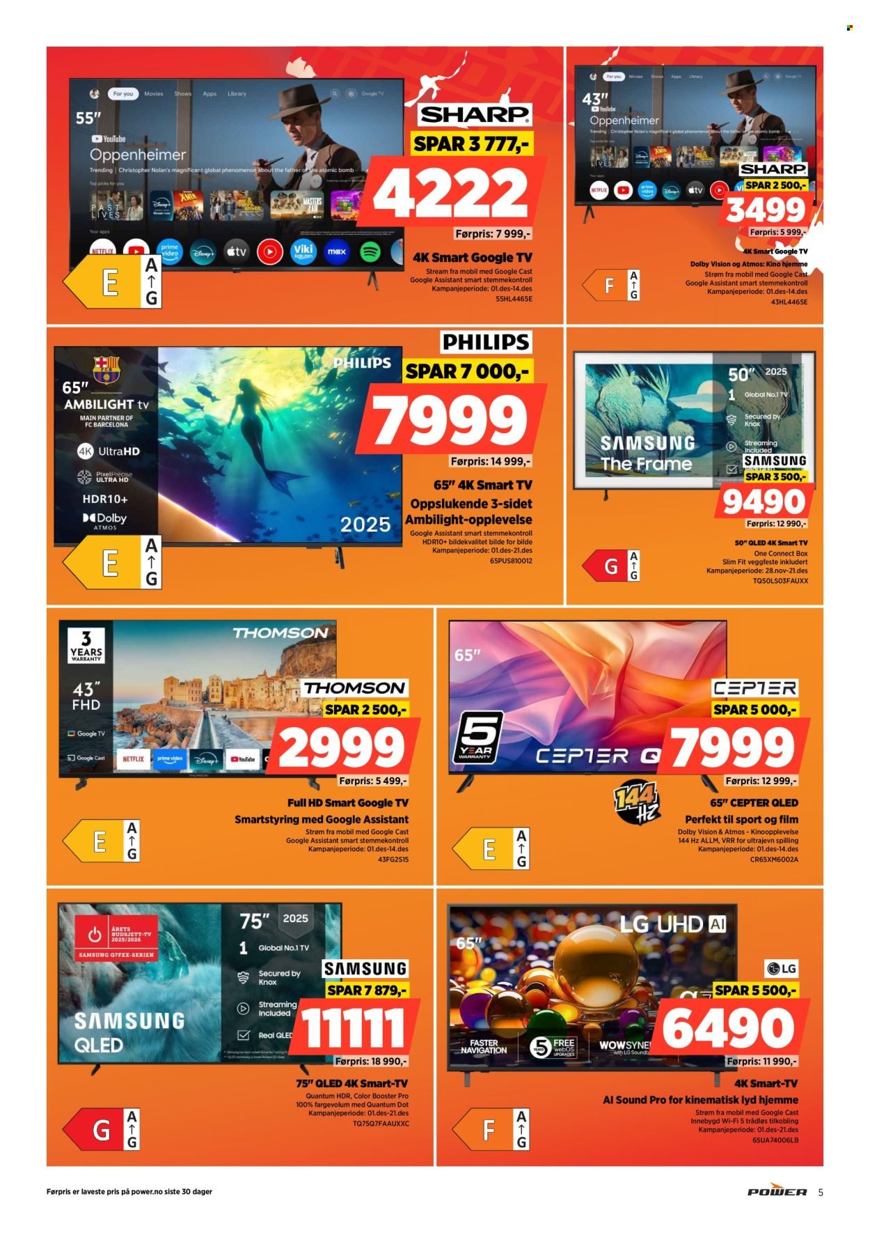POWER kundeavis - Fra mandag 8. desember 2025 (2025-12-08 - 2025-12-14)