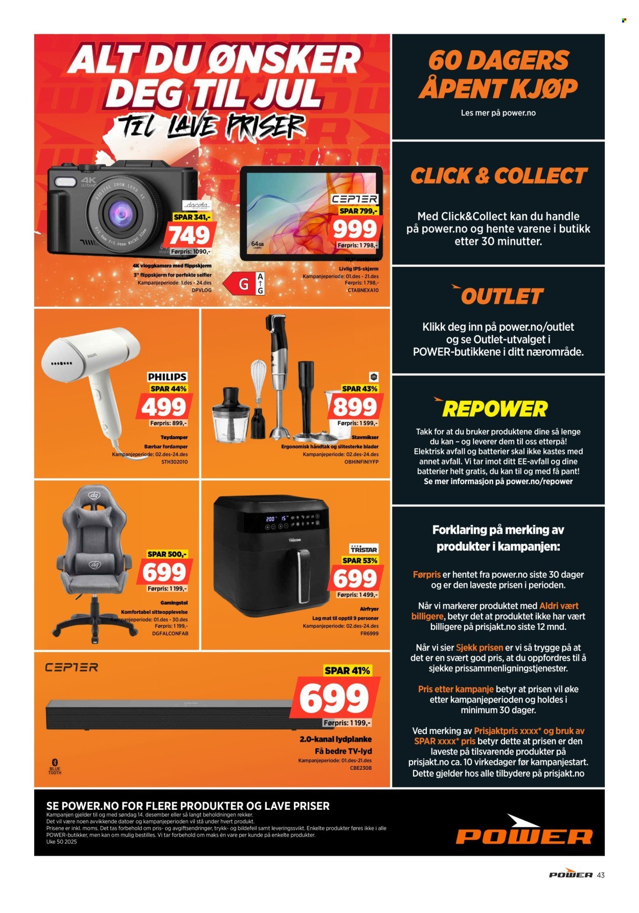 POWER kundeavis - Fra mandag 8. desember 2025 (2025-12-08 - 2025-12-14)