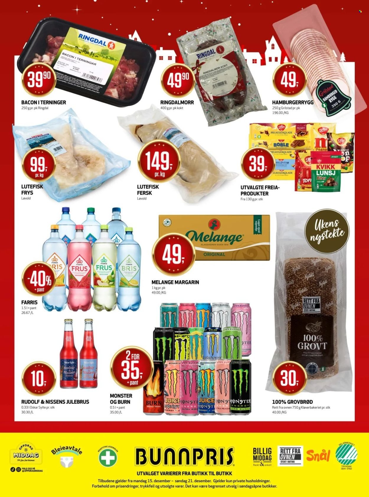 BUNNPRIS kundeavis - Uke 51 (2025-12-15 - 2025-12-21)