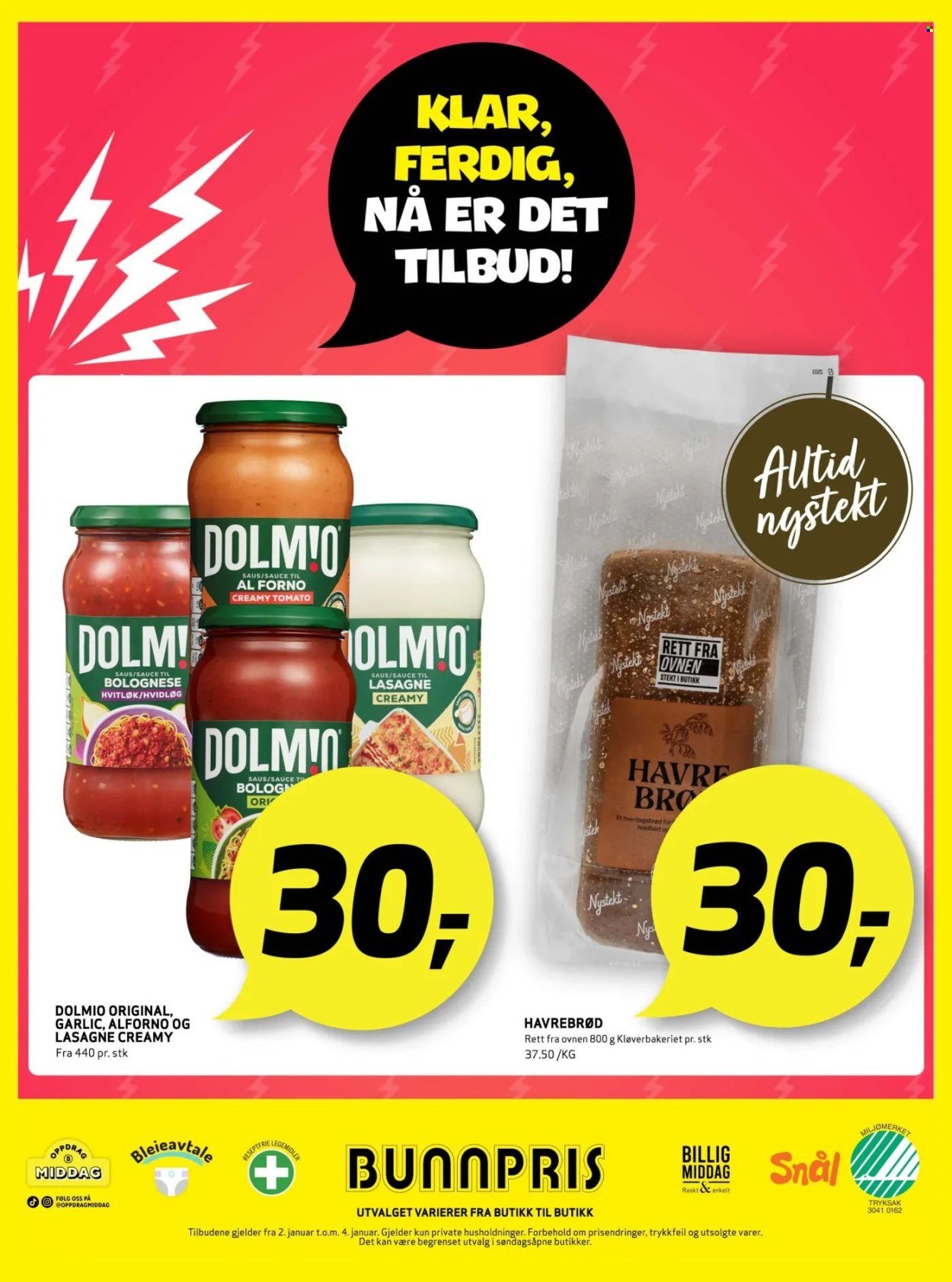 BUNNPRIS kundeavis - Uke 1 (2026-01-02 - 2026-01-04)