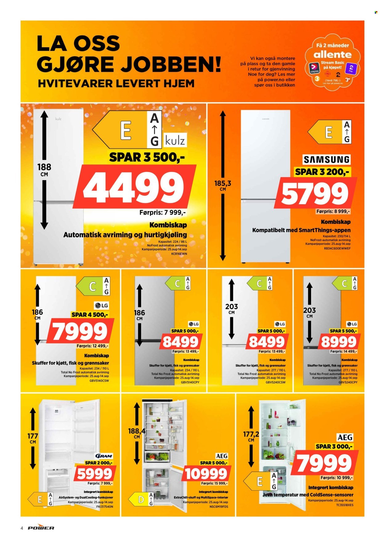 POWER kundeavis - Fra mandag 8. september 2025 (2025-09-08 - 2025-09-14)