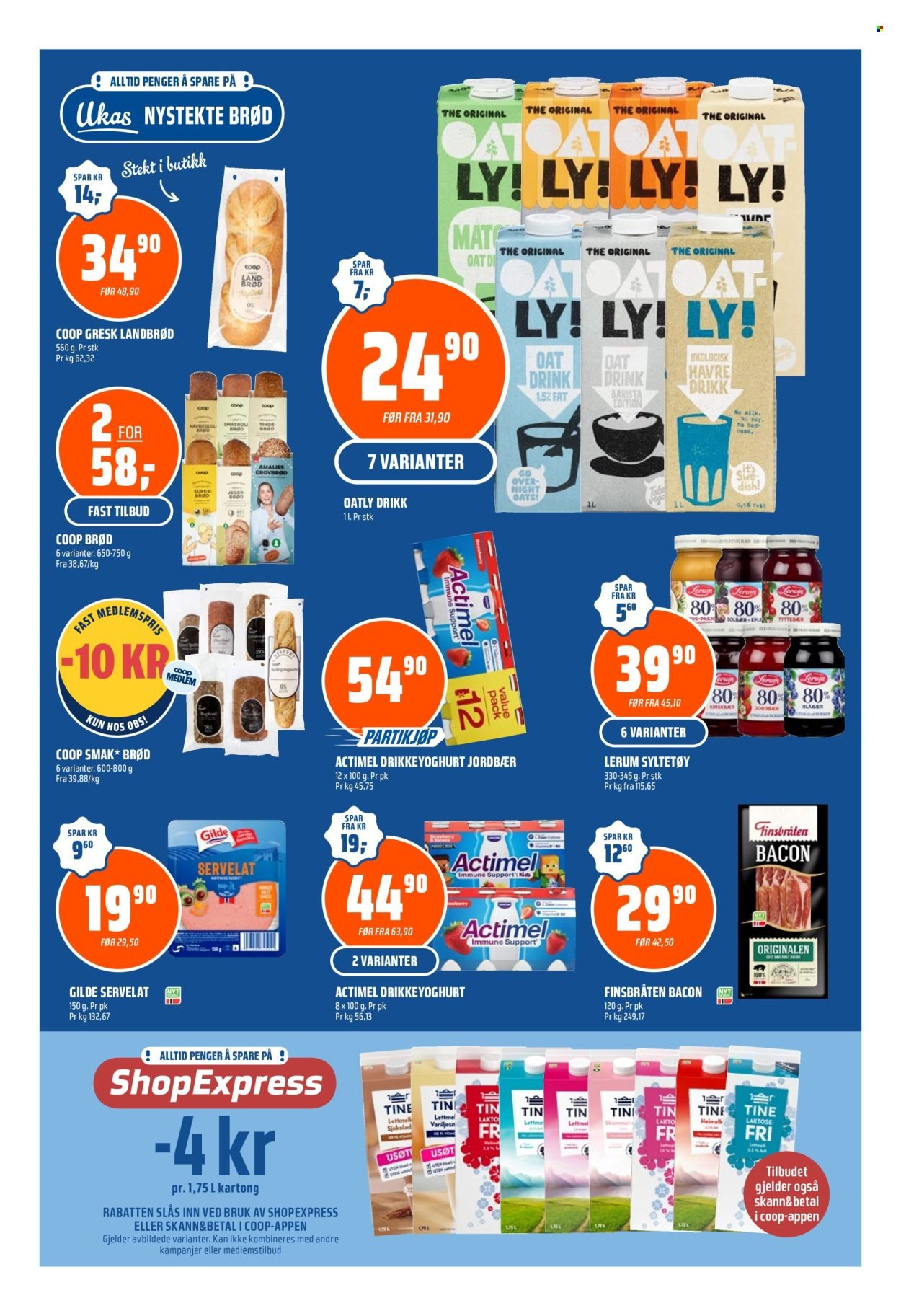 COOP OBS kundeavis - Fra søndag 9. august 2026
