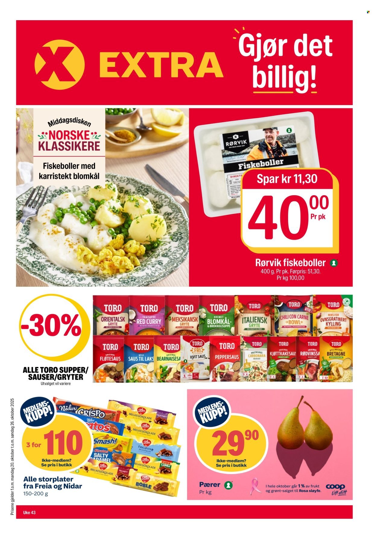 COOP EXTRA kundeavis - Uke 43 (2025-10-20 - 2025-10-26)