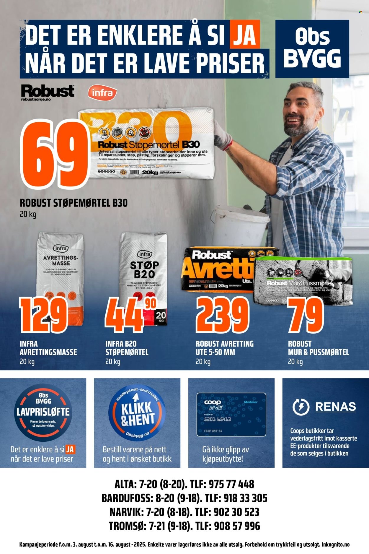 COOP OBS BYGG kundeavis - Uke 32-33 (2025-08-03 - 2025-08-16)