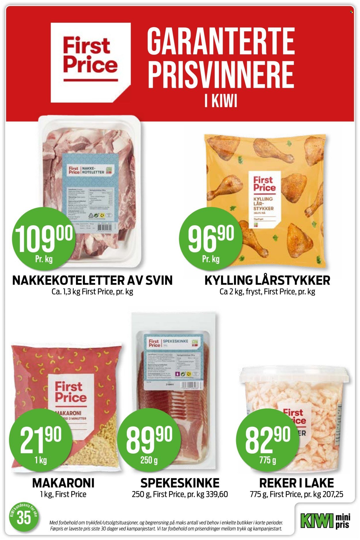 KIWI kundeavis - Fra mandag 24. august 2026