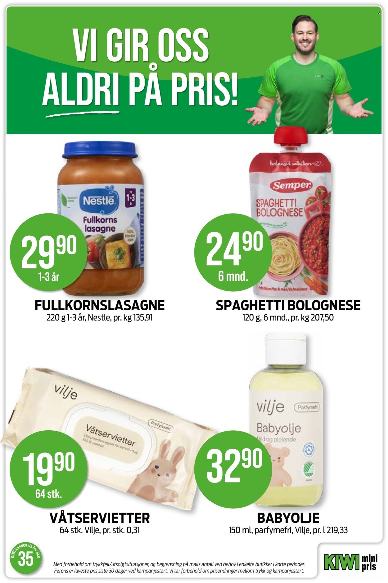 KIWI kundeavis - Fra mandag 24. august 2026