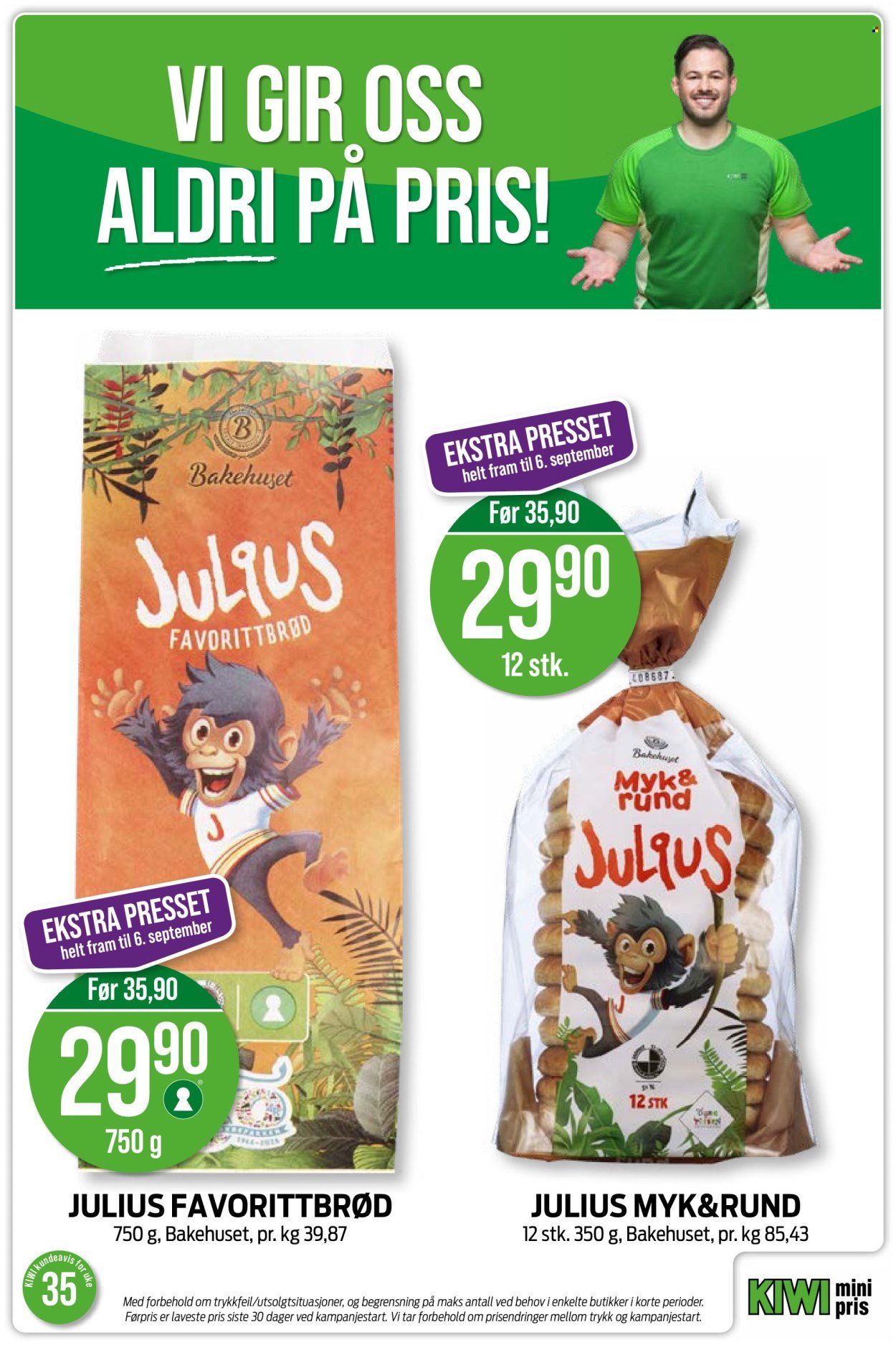 KIWI kundeavis - Fra mandag 24. august 2026