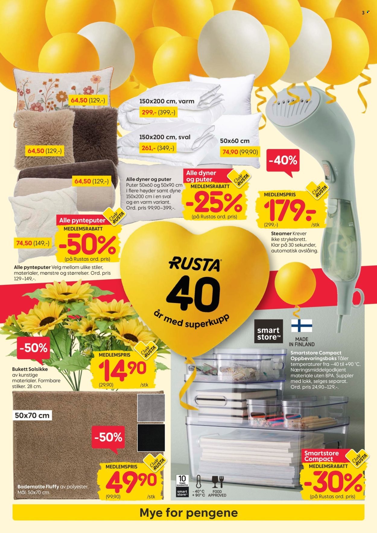 RUSTA kundeavis - Fra mandag 24. august 2026