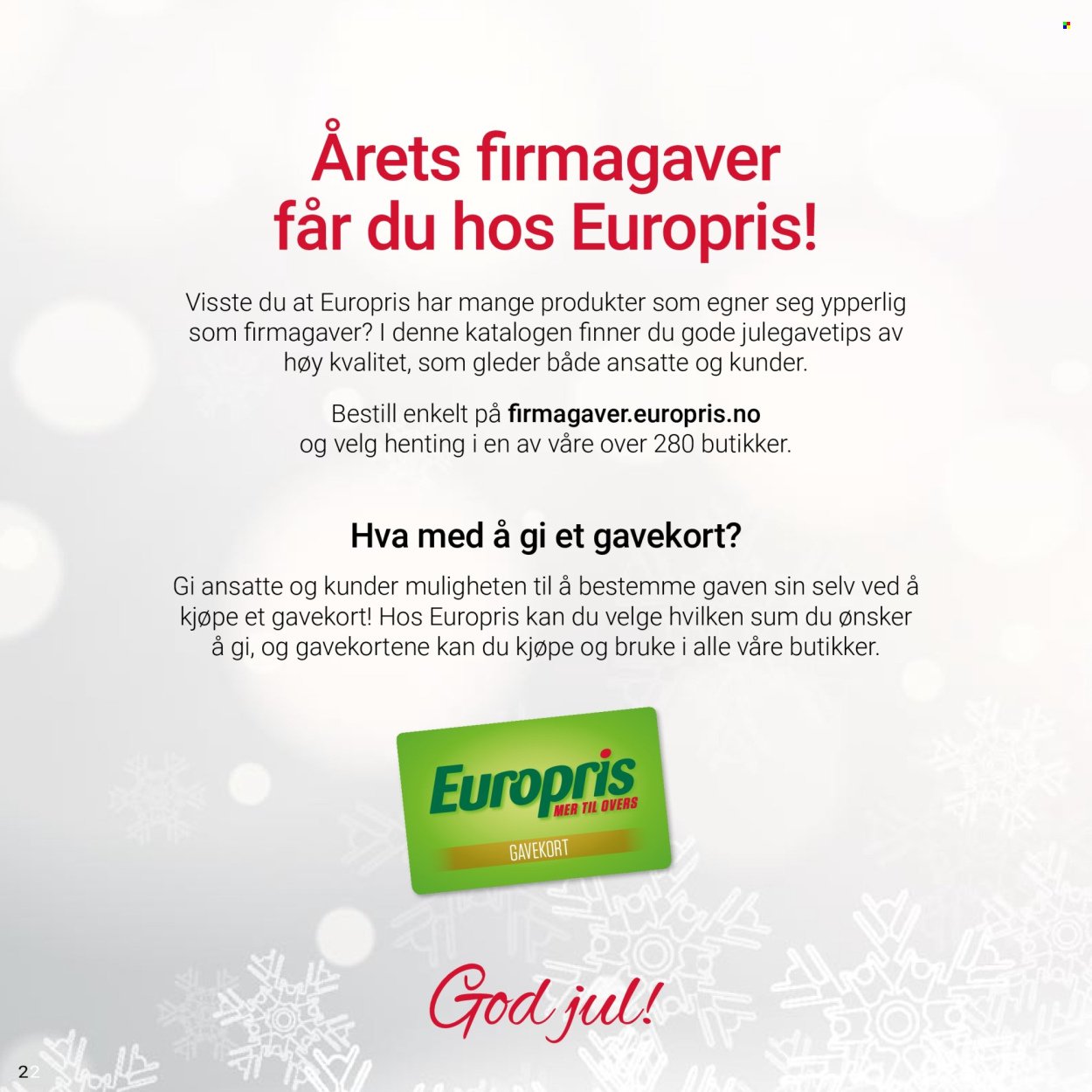 EUROPRIS kundeavis - Julekatalog (2025-09-25)