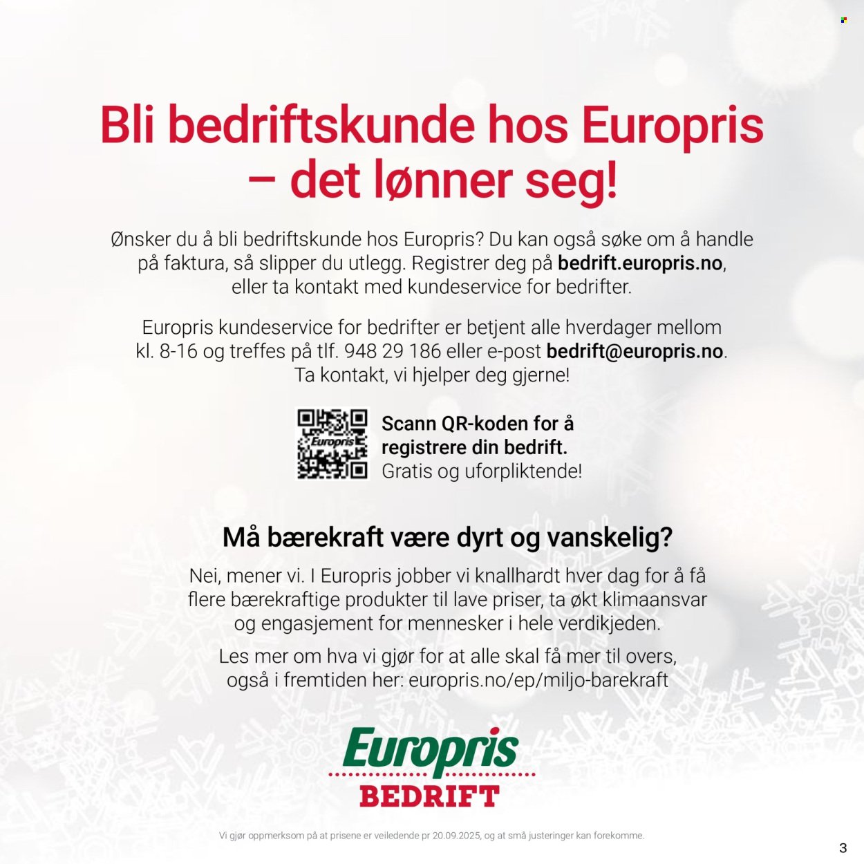 EUROPRIS kundeavis - Julekatalog (2025-09-25)