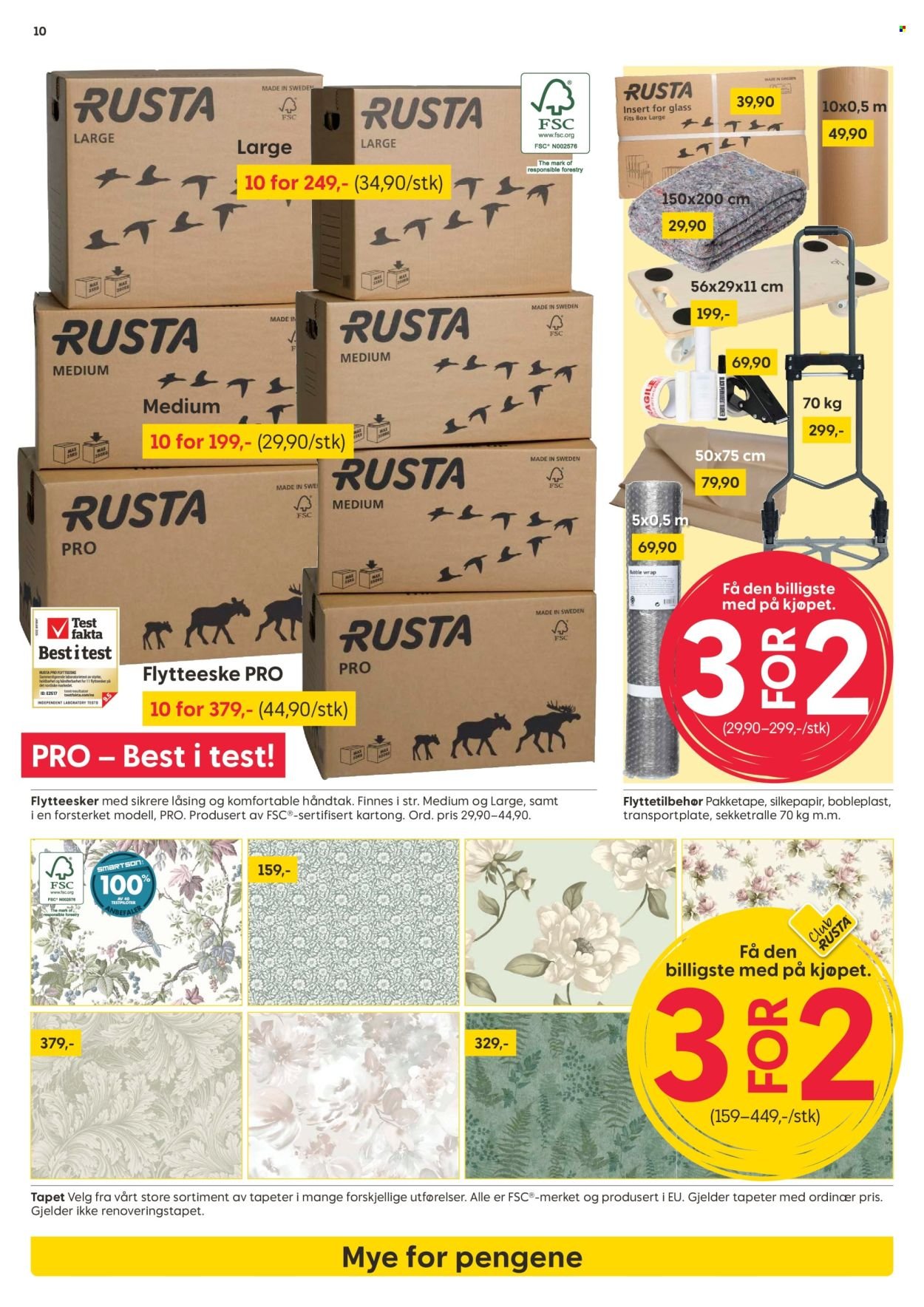 RUSTA kundeavis - Fra mandag 10. august 2026