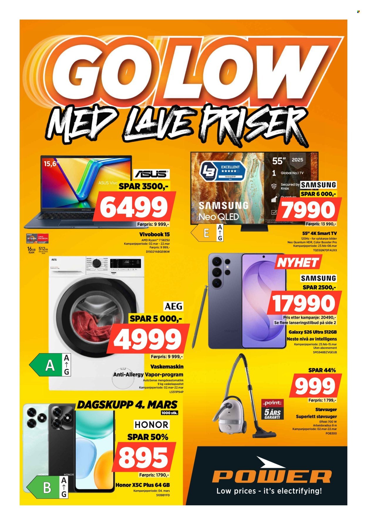 POWER kundeavis - Fra mandag 2. mars 2026 (2026-03-02 - 2026-03-08)