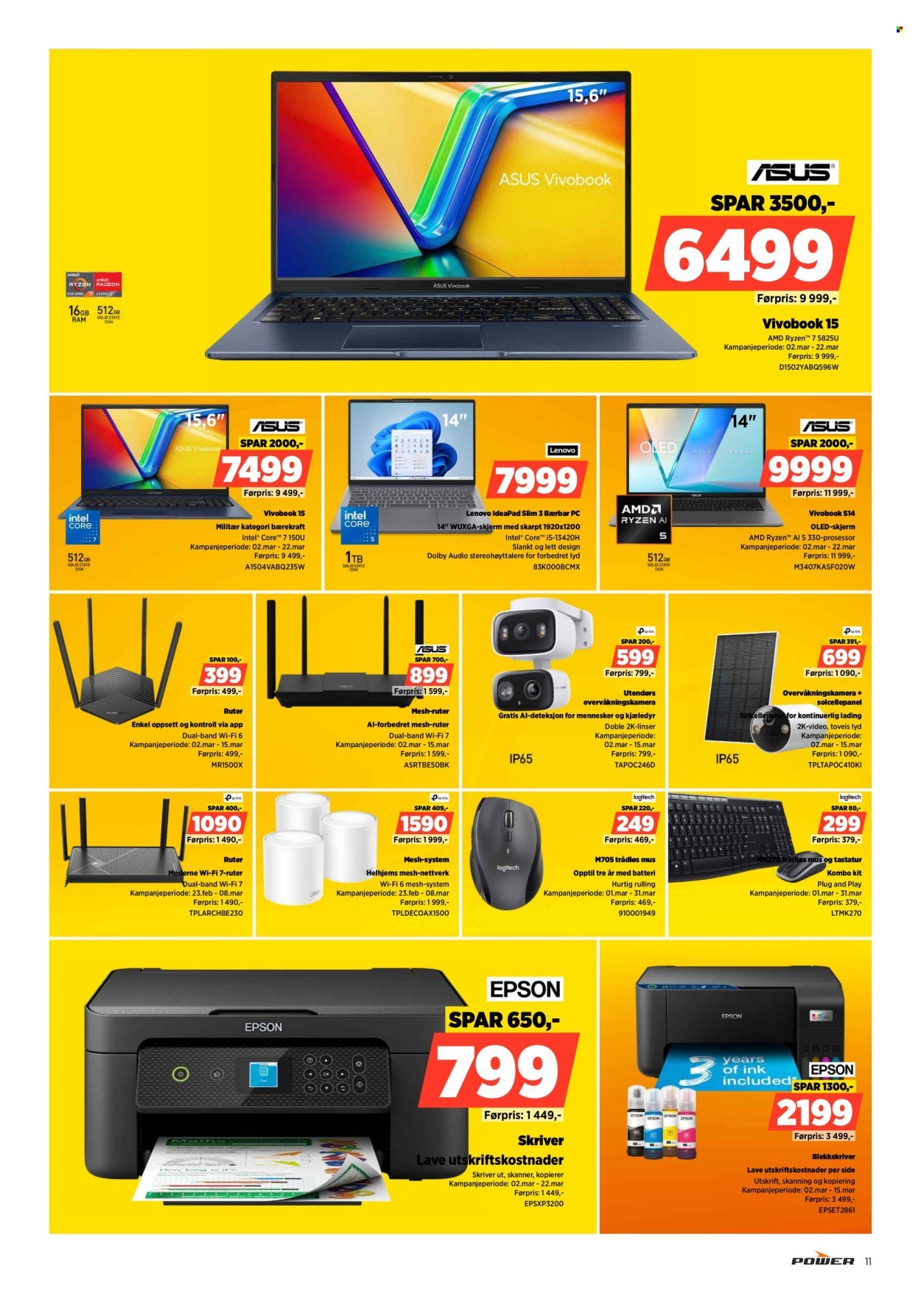 POWER kundeavis - Fra mandag 2. mars 2026 (2026-03-02 - 2026-03-08)