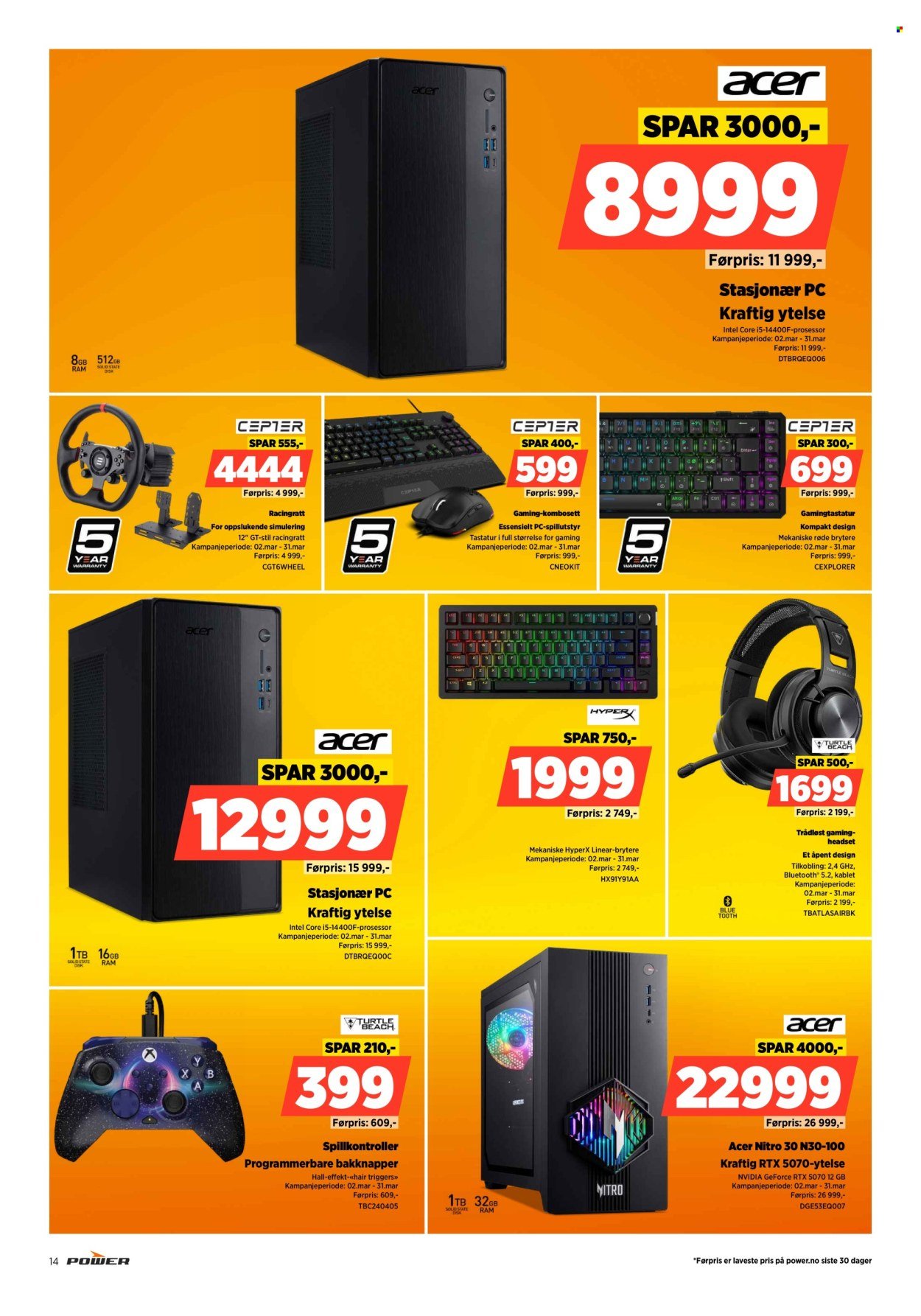 POWER kundeavis - Fra mandag 2. mars 2026 (2026-03-02 - 2026-03-08)