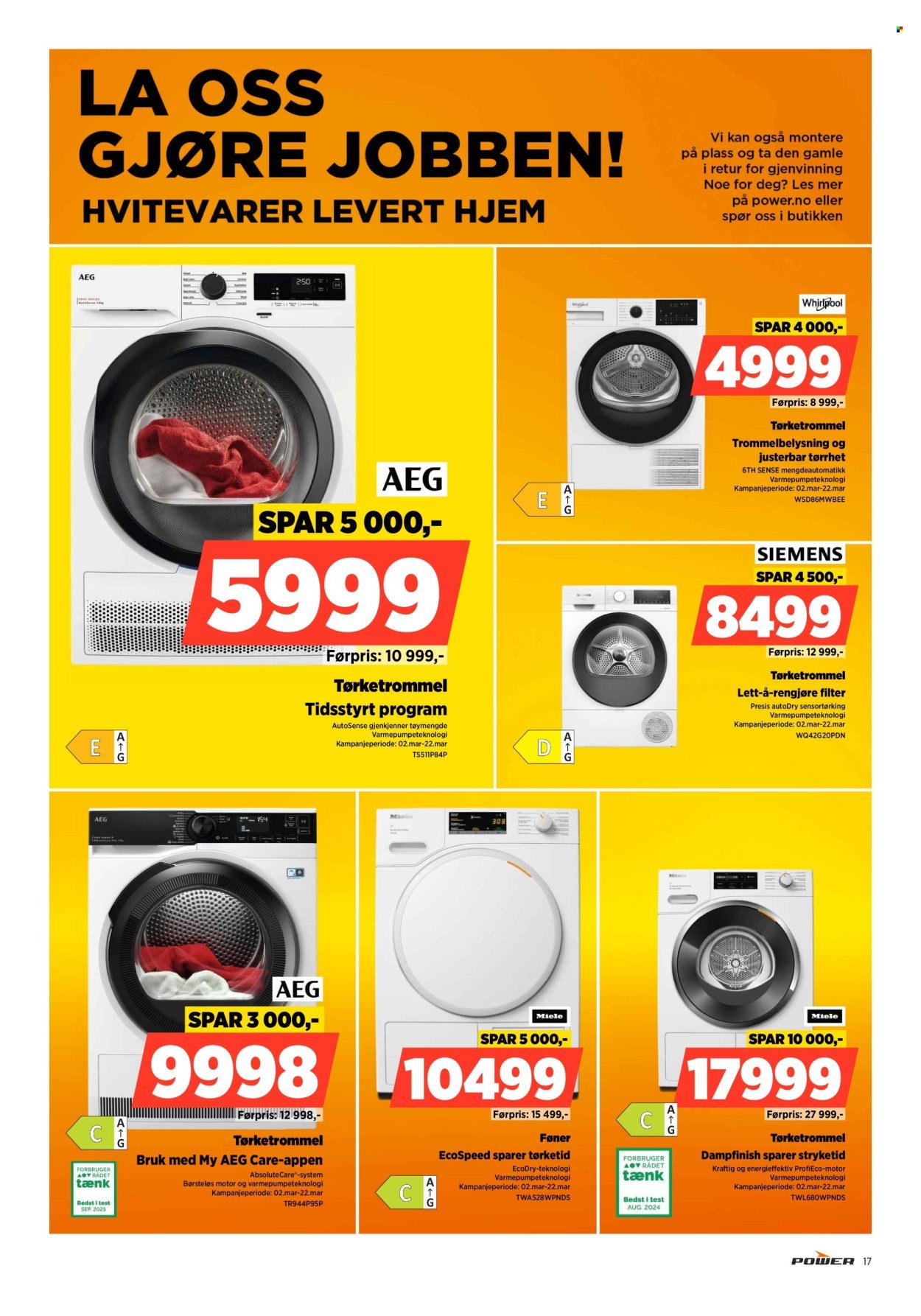 POWER kundeavis - Fra mandag 2. mars 2026 (2026-03-02 - 2026-03-08)