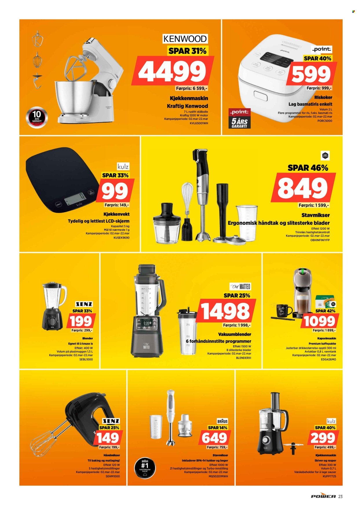 POWER kundeavis - Fra mandag 2. mars 2026 (2026-03-02 - 2026-03-08)