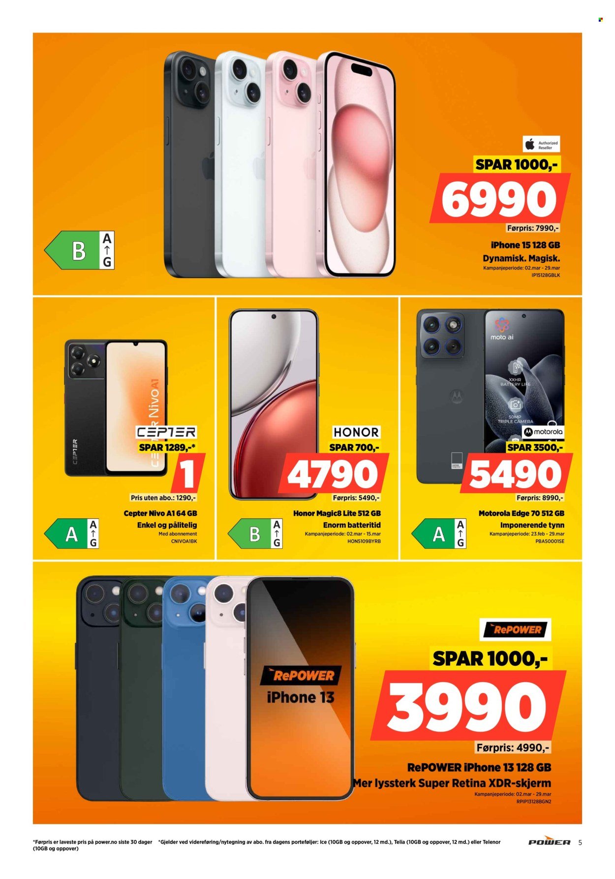 POWER kundeavis - Fra mandag 2. mars 2026 (2026-03-02 - 2026-03-08)