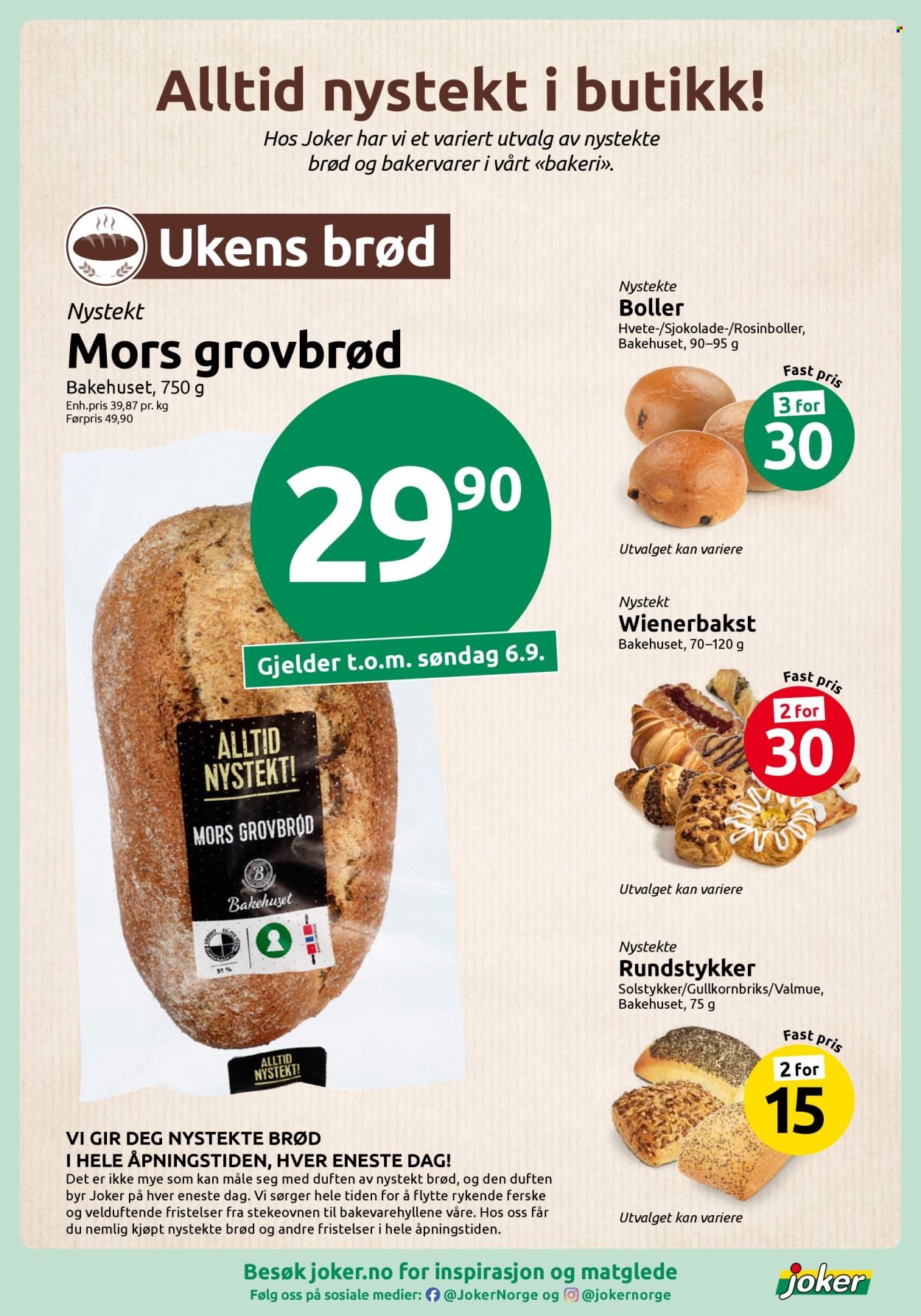 JOKER kundeavis - Fra søndag 6. september 2026