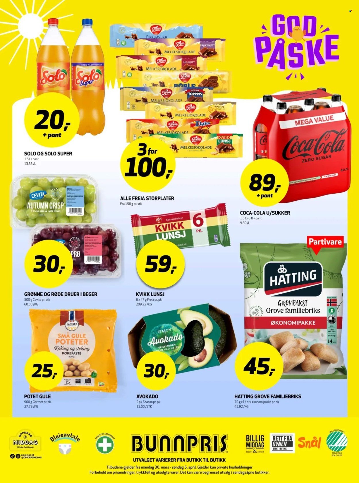 BUNNPRIS kundeavis - Uke 14 (2026-03-30 - 2026-04-05)