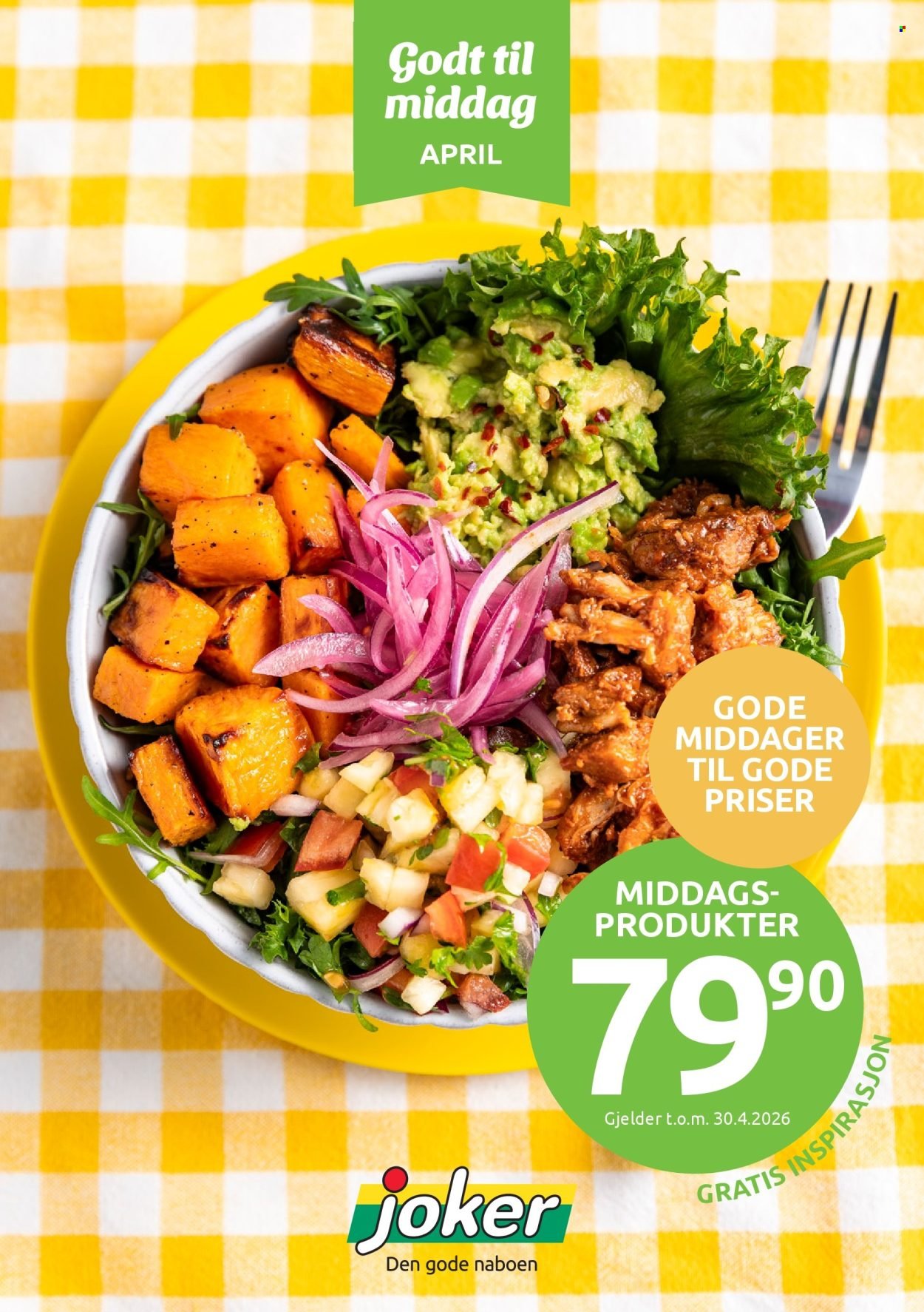 JOKER kundeavis - Godt til middag april (2026-04-01 - 2026-04-30)