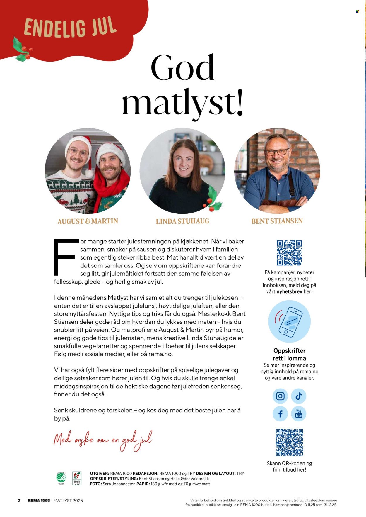 REMA 1000 kundeavis - Matlyst (2025-11-10 - 2025-12-31)