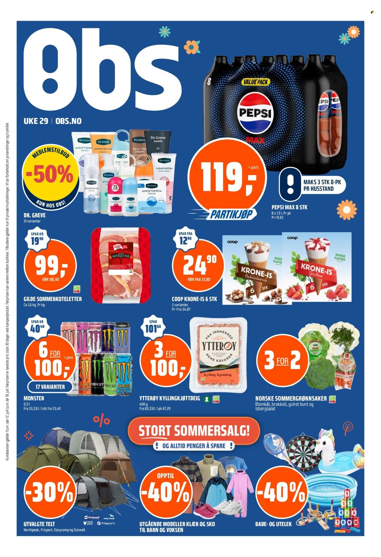COOP OBS kundeavis - Fra søndag 12. juli 2026