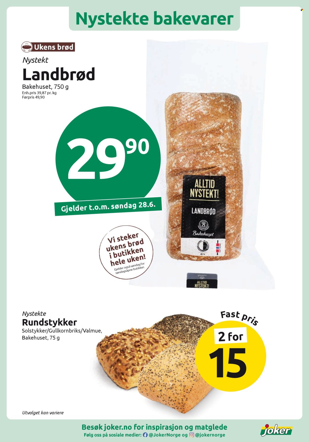 JOKER kundeavis - Fra søndag 21. juni 2026