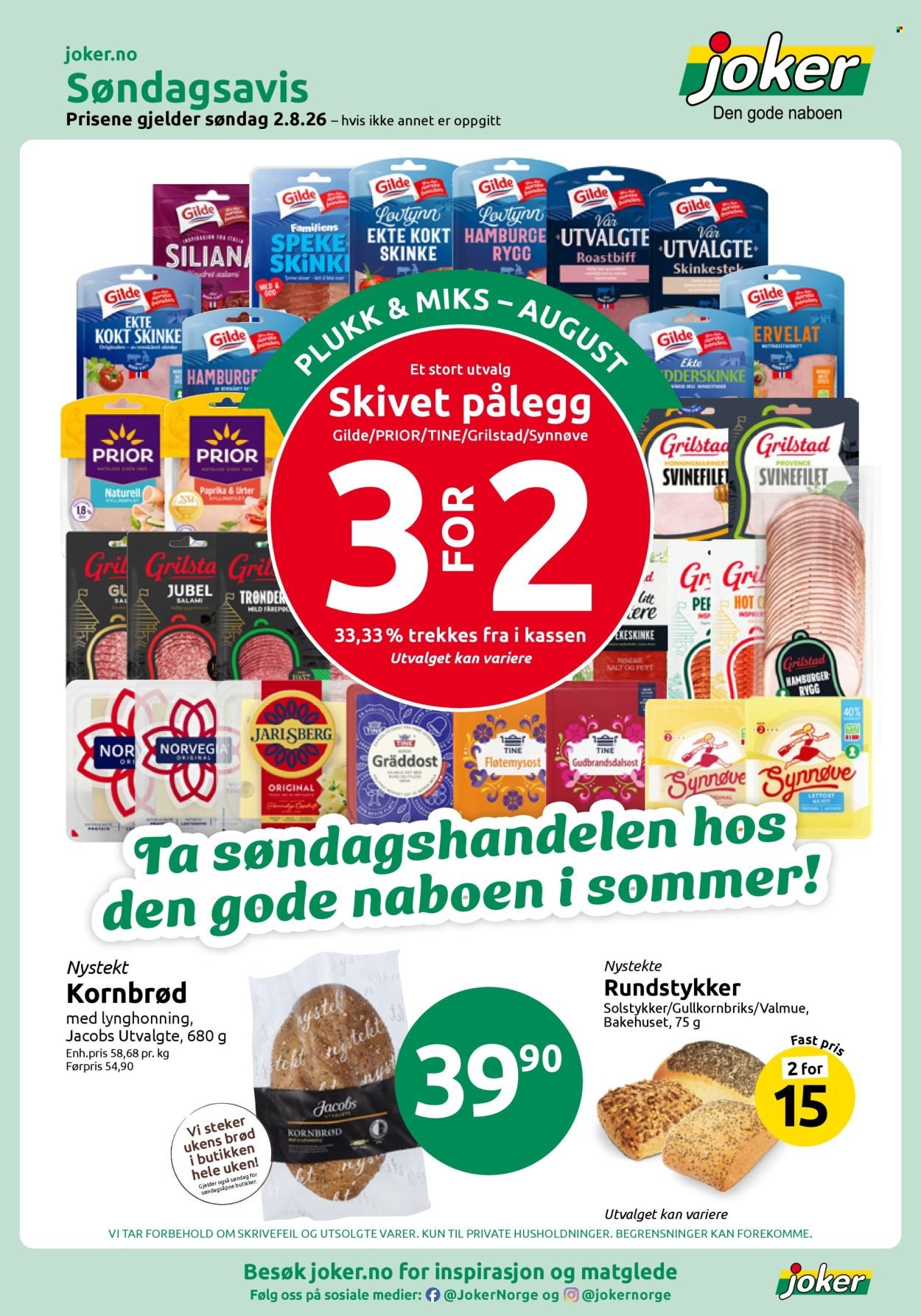 JOKER kundeavis - Fra søndag 2. august 2026